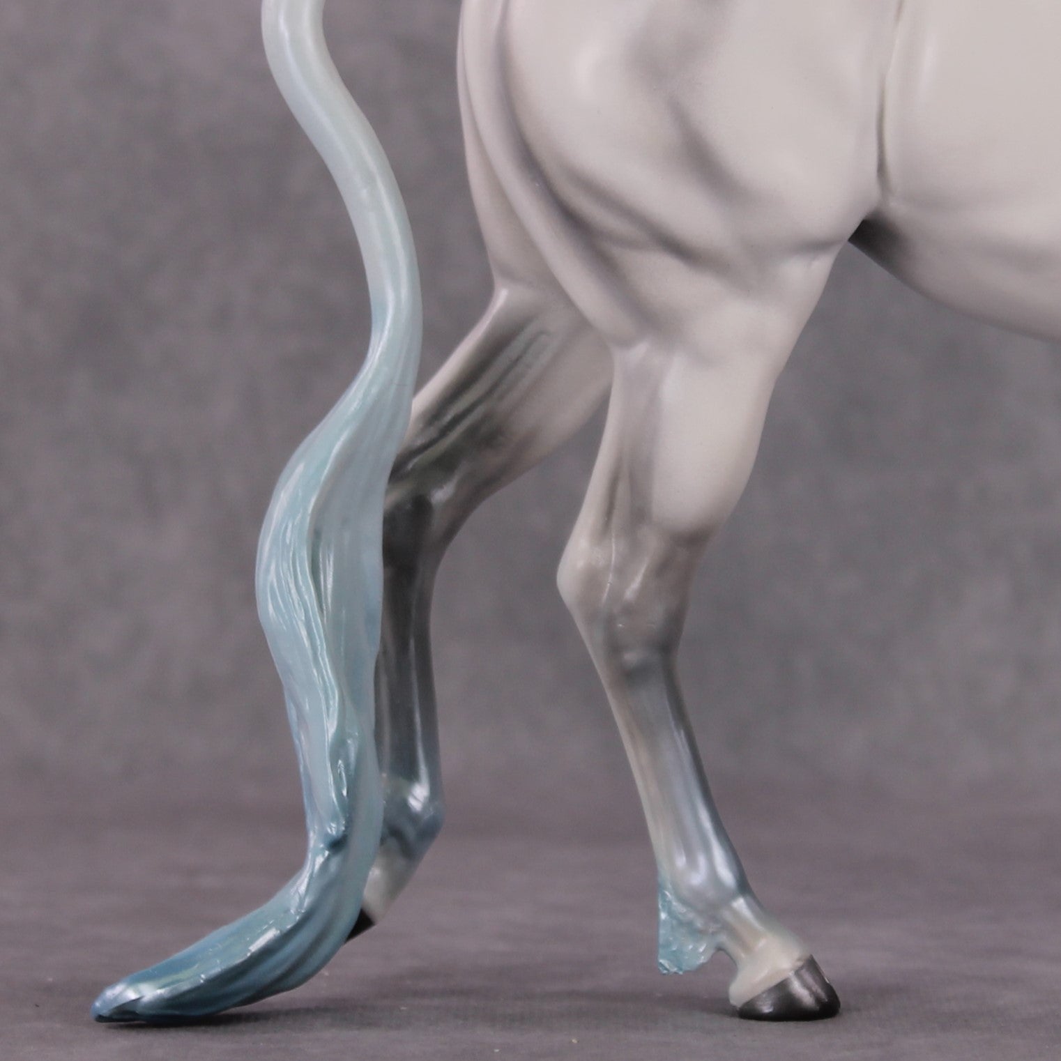 "The Last Mulicorn" OOAK Custom Blue Pearl Unicorn Mule By Tiffany Purdy - GemStone Series