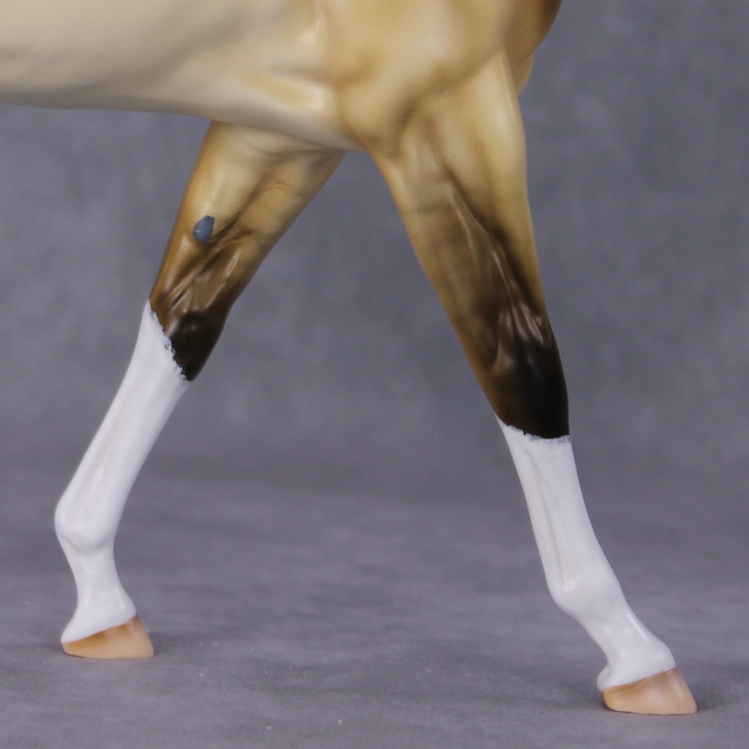 "Workin Purdy Dun" OOAK Custom Golden Dun Pinto Mule By Tiffany Purdy - GemStone Series