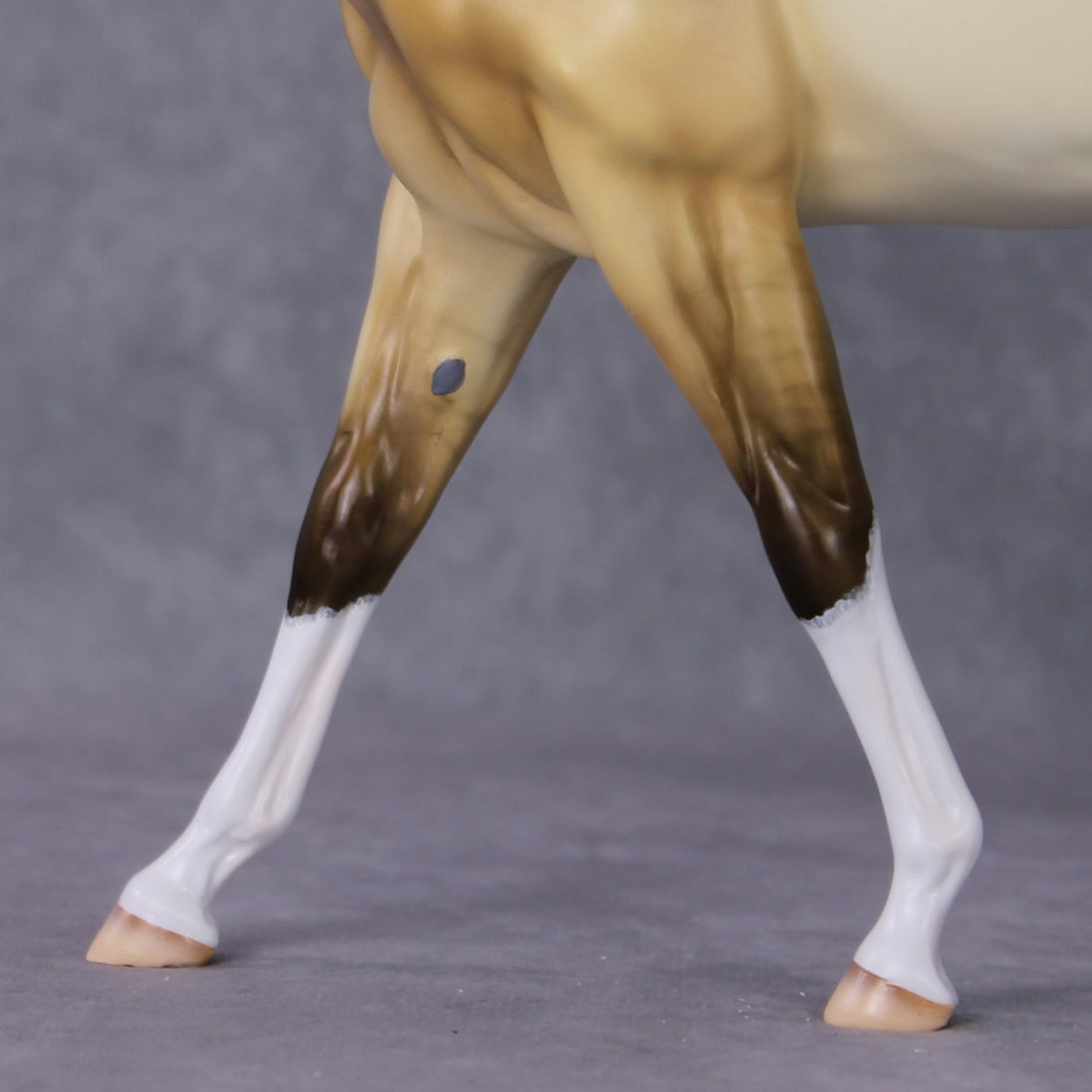 "Workin Purdy Dun" OOAK Custom Golden Dun Pinto Mule By Tiffany Purdy - GemStone Series