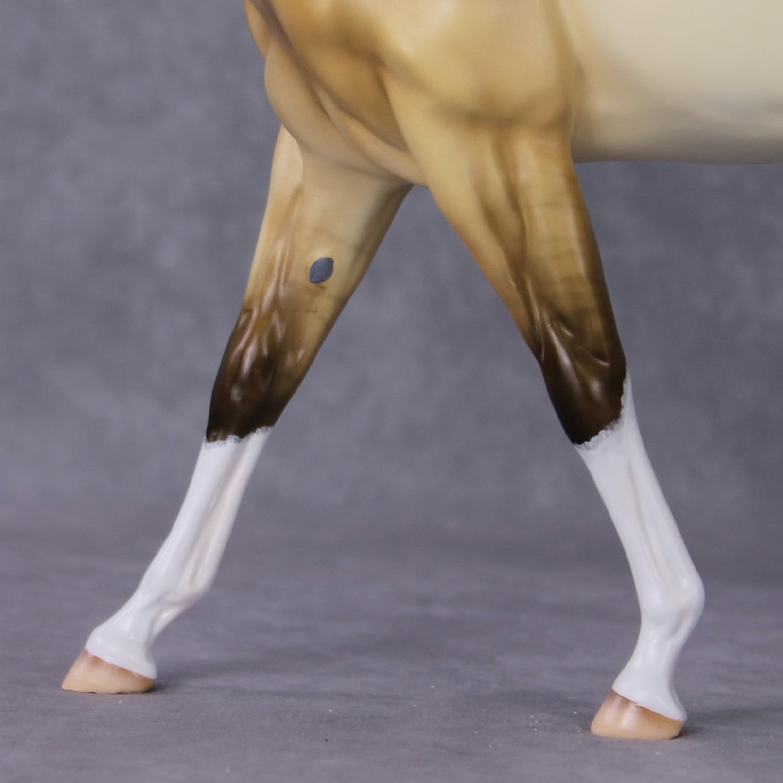 "Workin Purdy Dun" OOAK Custom Golden Dun Pinto Mule By Tiffany Purdy - GemStone Series