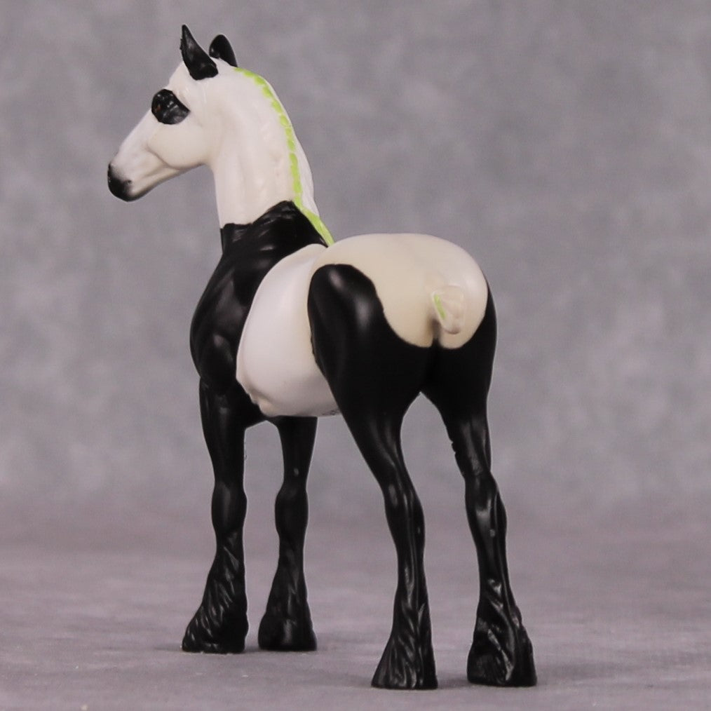 "Bamboo" LE-3 Giant Panda Inspired Draft Pony Chip By Jess Hamill - 2025 The Menagerie Series MS25