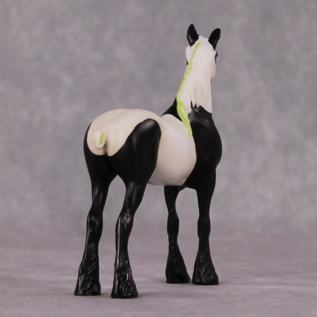 "Bamboo" LE-3 Giant Panda Inspired Draft Pony Chip By Jess Hamill - 2025 The Menagerie Series MS25
