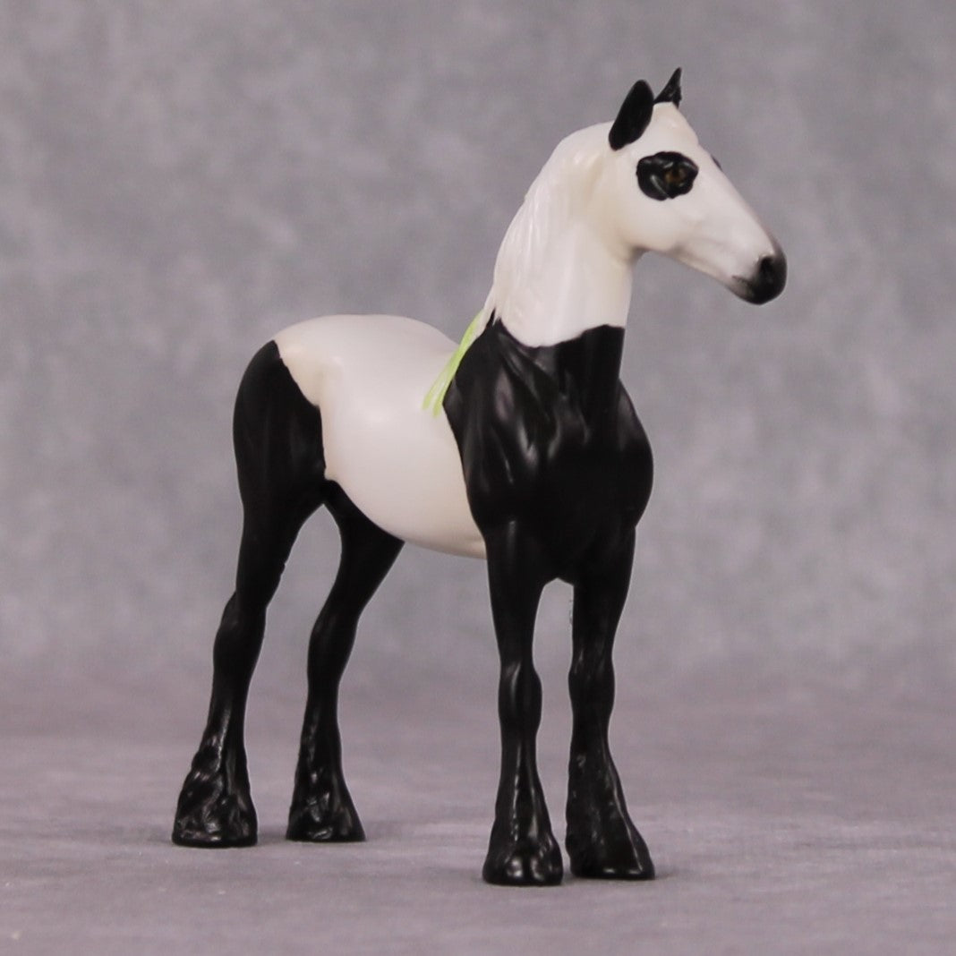 "Bamboo" LE-3 Giant Panda Inspired Draft Pony Chip By Jess Hamill - 2025 The Menagerie Series MS25