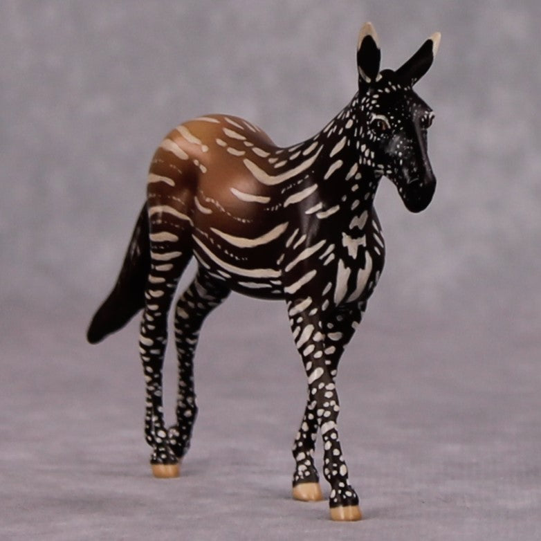 "Rainforest" LE-3 Malayan Tapir (Juvenile) Inspired Deco Mule Chip By Jess Hamill - 2025 The Menagerie Series MS25