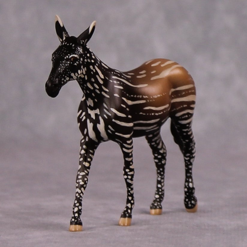 "Rainforest" LE-3 Malayan Tapir (Juvenile) Inspired Deco Mule Chip By Jess Hamill - 2025 The Menagerie Series MS25
