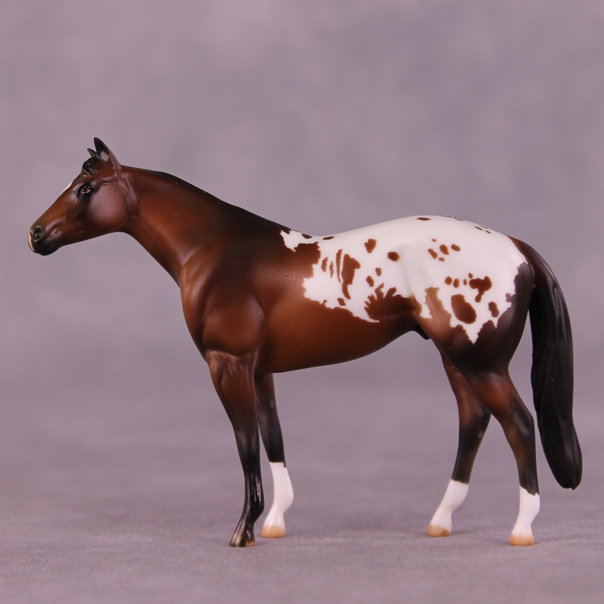 Sherman OOAK Chip Stock Horse by Julie Keim Special Chip Drop