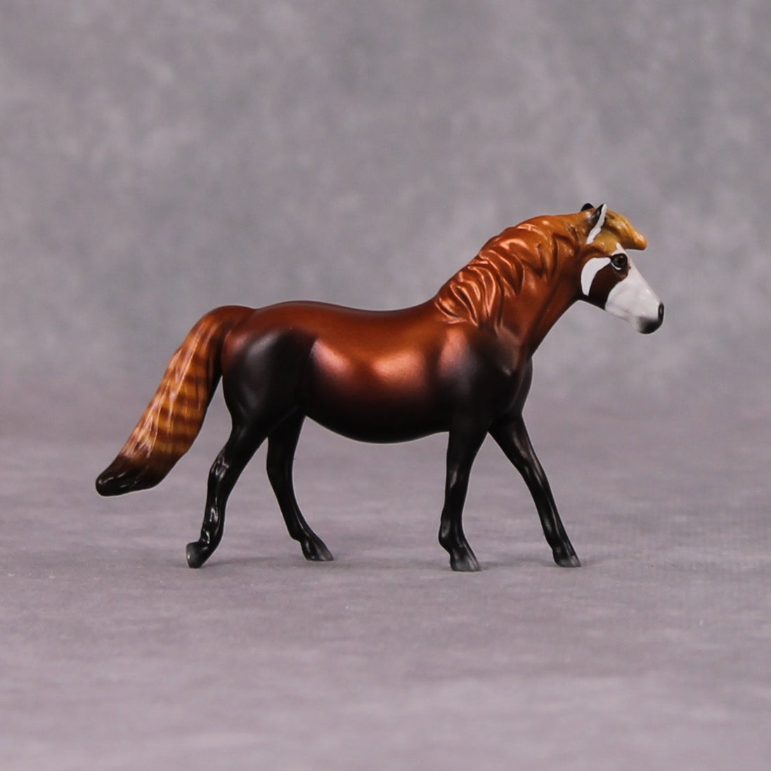 "Ailurus" LE-3 Red Panda Inspired Deco Pony Chip By Jess Hamill - 2025 The Menagerie Series MS25