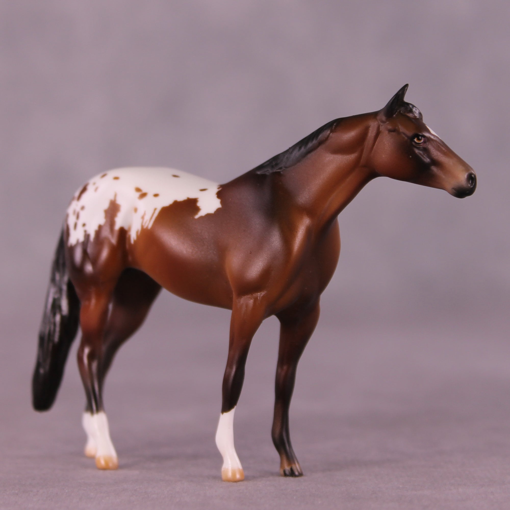 Sherman OOAK Chip Stock Horse by Julie Keim Special Chip Drop