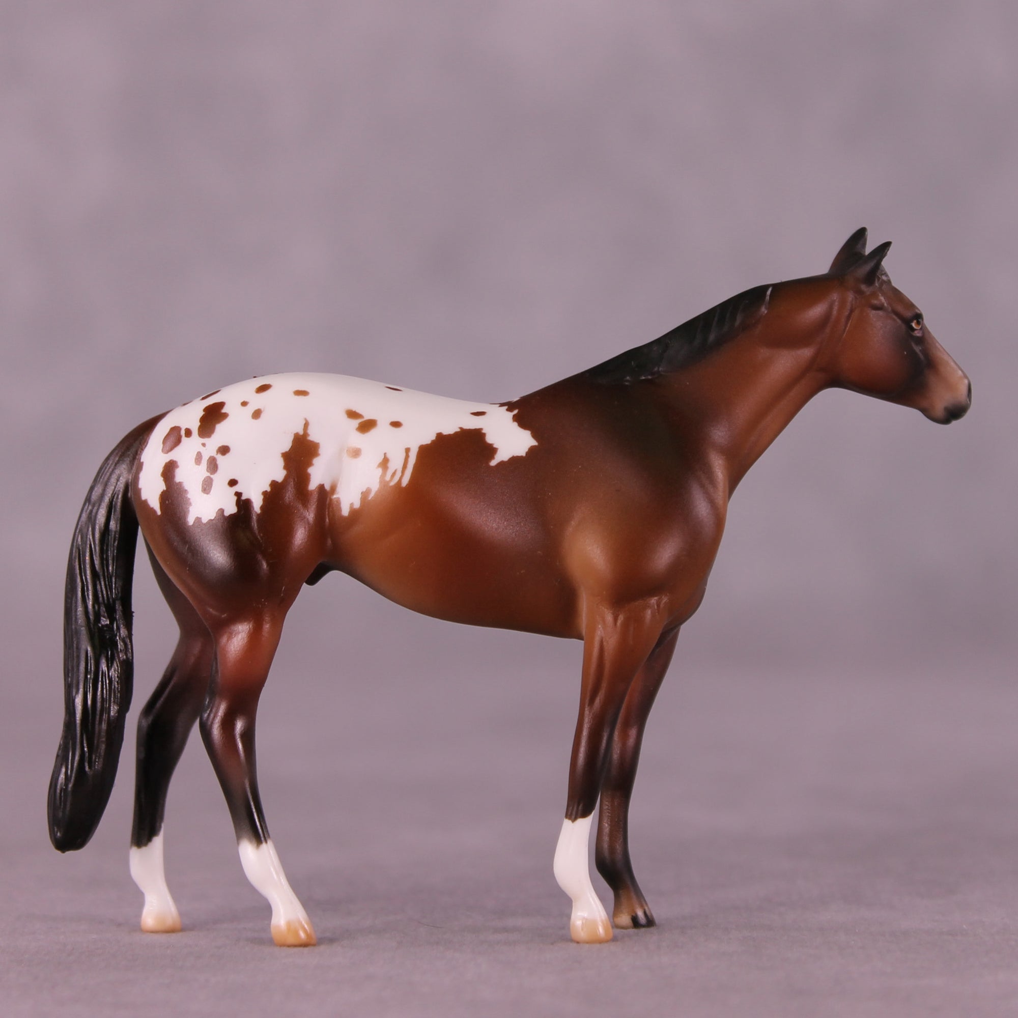 Sherman OOAK Chip Stock Horse by Julie Keim Special Chip Drop