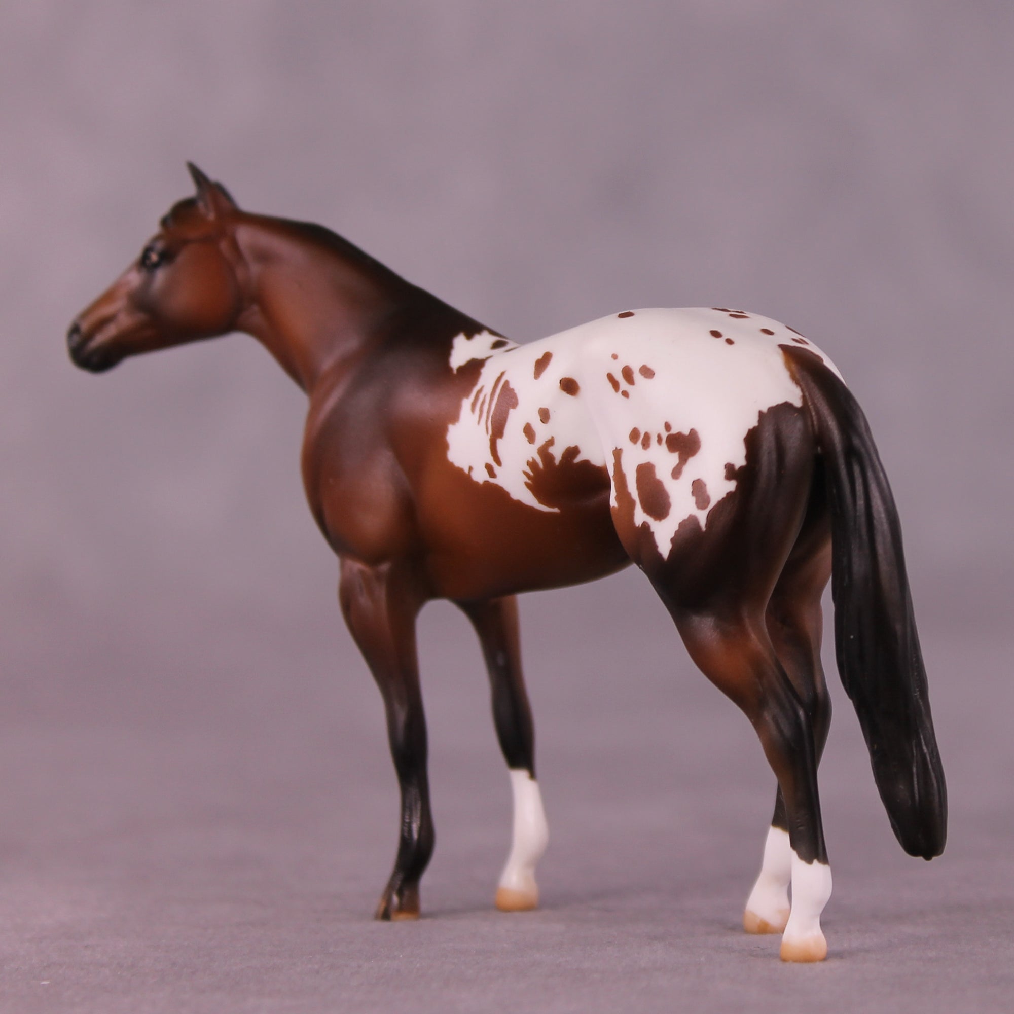 Sherman OOAK Chip Stock Horse by Julie Keim Special Chip Drop