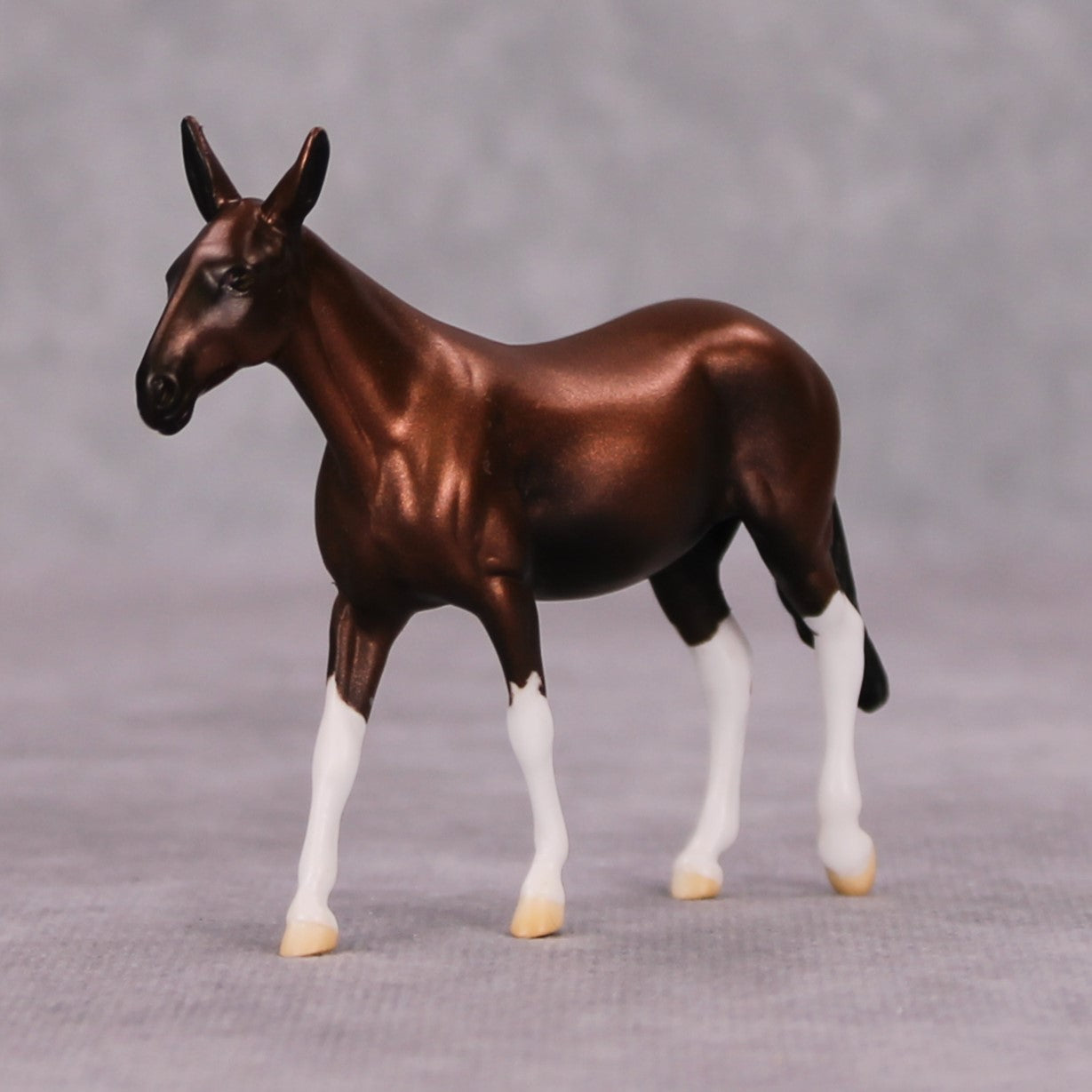 The Great War OOAK Copper Chestnut Deco Mule Chip By Jamie Adamson MM24