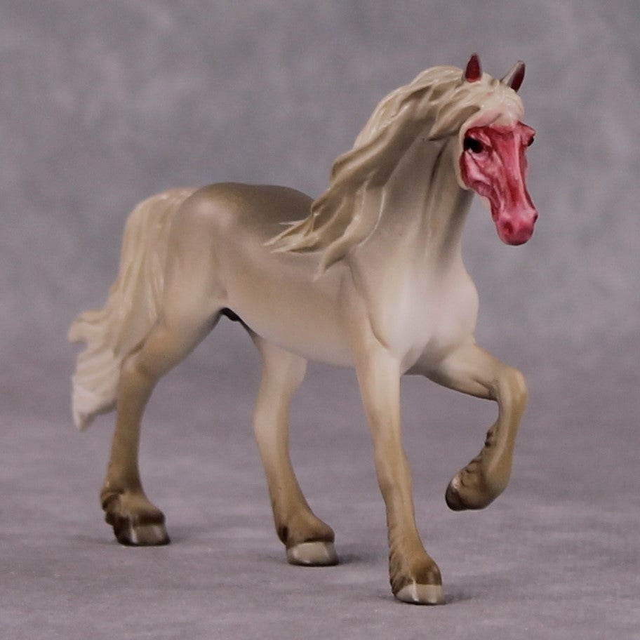 "Saru" LE-3 Japanese Macaque Inspired Deco Friesian Chip By Jess Hamill - 2025 The Menagerie Series MS25