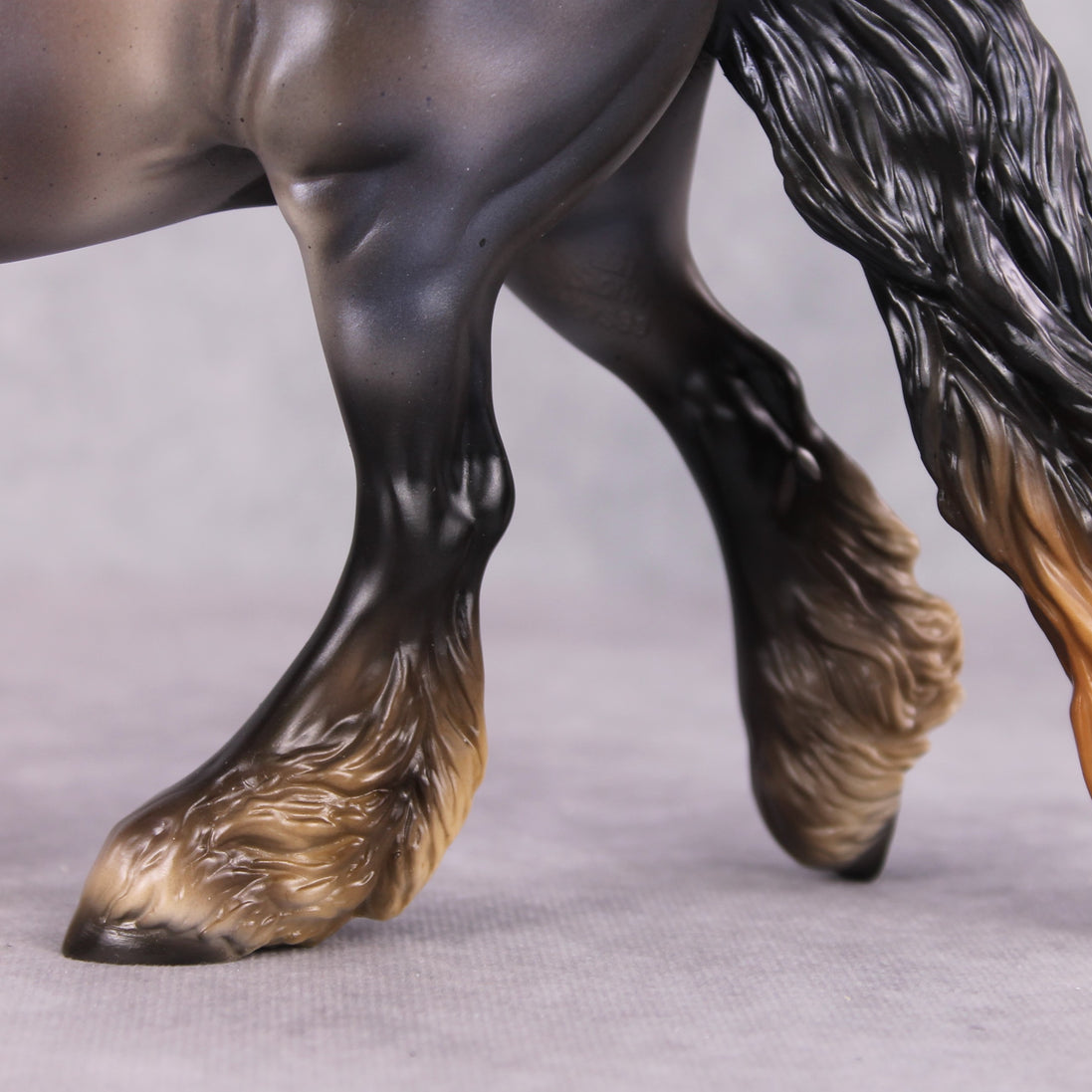 "Bunda" LE-10 Reverse Dappled Silver Blue Roan Irish Cob By Ashley Palmer Zodiac Series: Aquarius ZS25