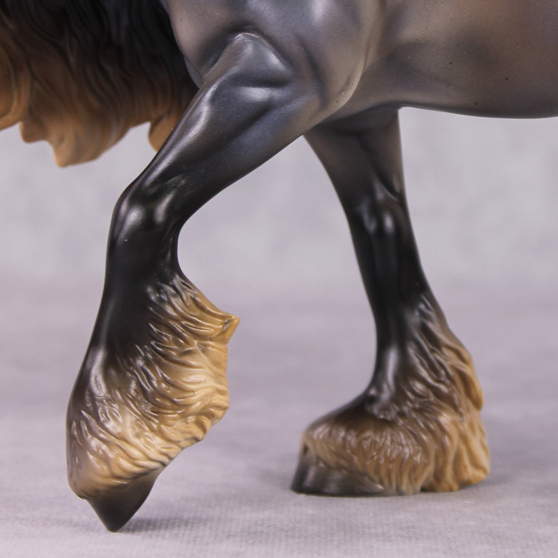 "Bunda" LE-10 Reverse Dappled Silver Blue Roan Irish Cob By Ashley Palmer Zodiac Series: Aquarius ZS25