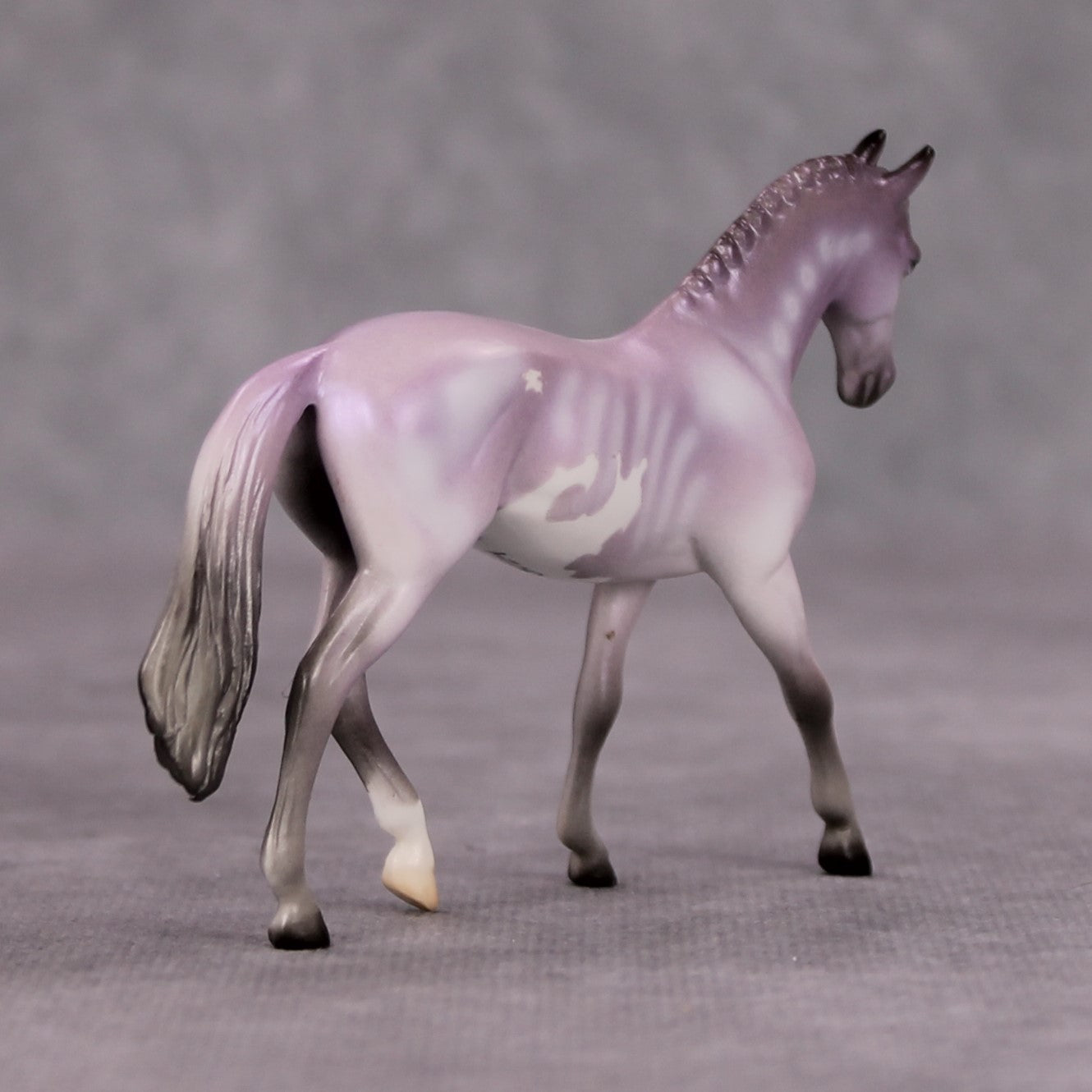 Elephant Graveyard OOAK Lavender Skeleton Deco Warmblood Chip By Jess Hamill MM24