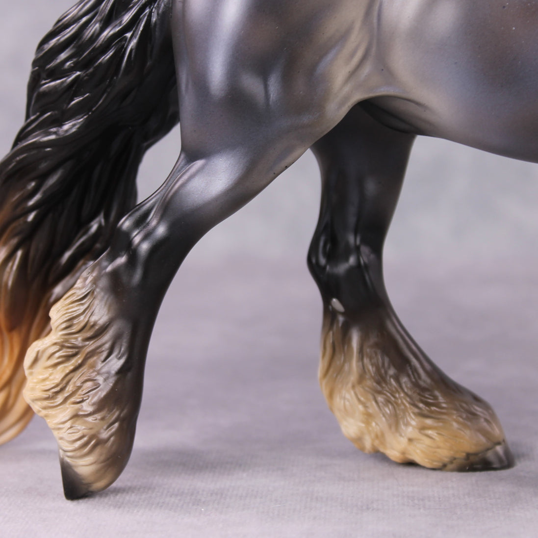 "Bunda" LE-10 Reverse Dappled Silver Blue Roan Irish Cob By Ashley Palmer Zodiac Series: Aquarius ZS25