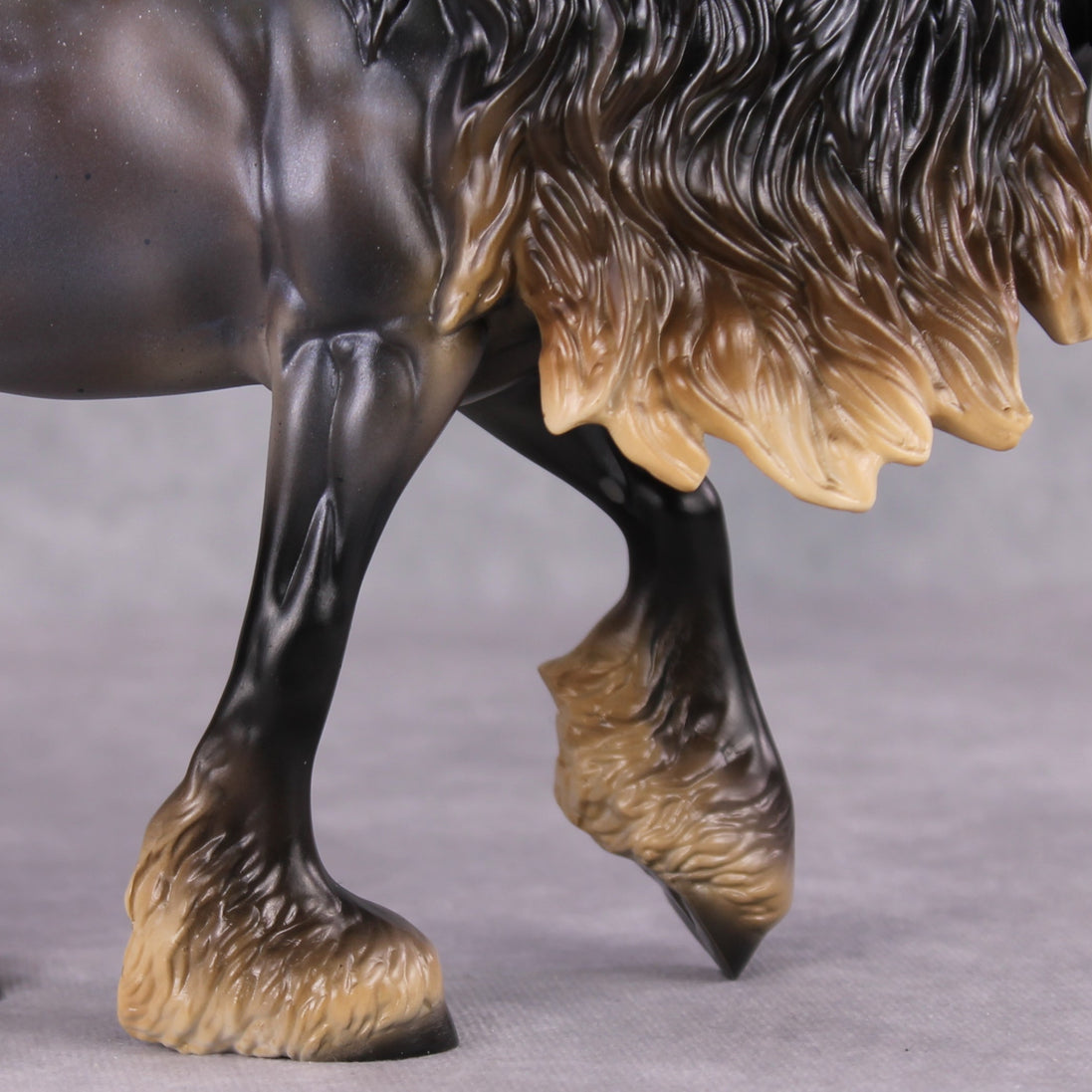 "Bunda" LE-10 Reverse Dappled Silver Blue Roan Irish Cob By Ashley Palmer Zodiac Series: Aquarius ZS25