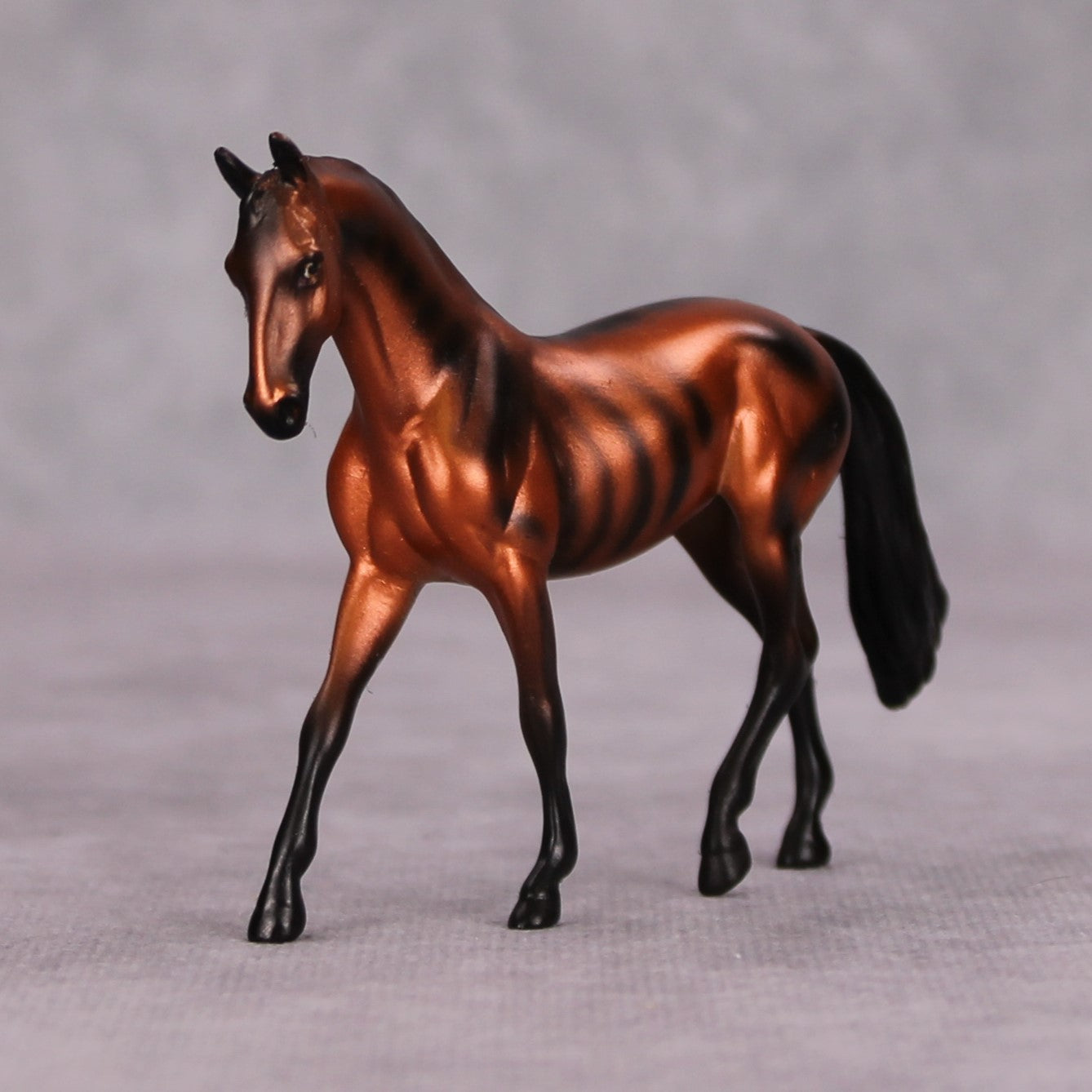 Spooky Scary OOAK Bronze Skeleton Deco Warmblood Chip By Jess Hamill MM24