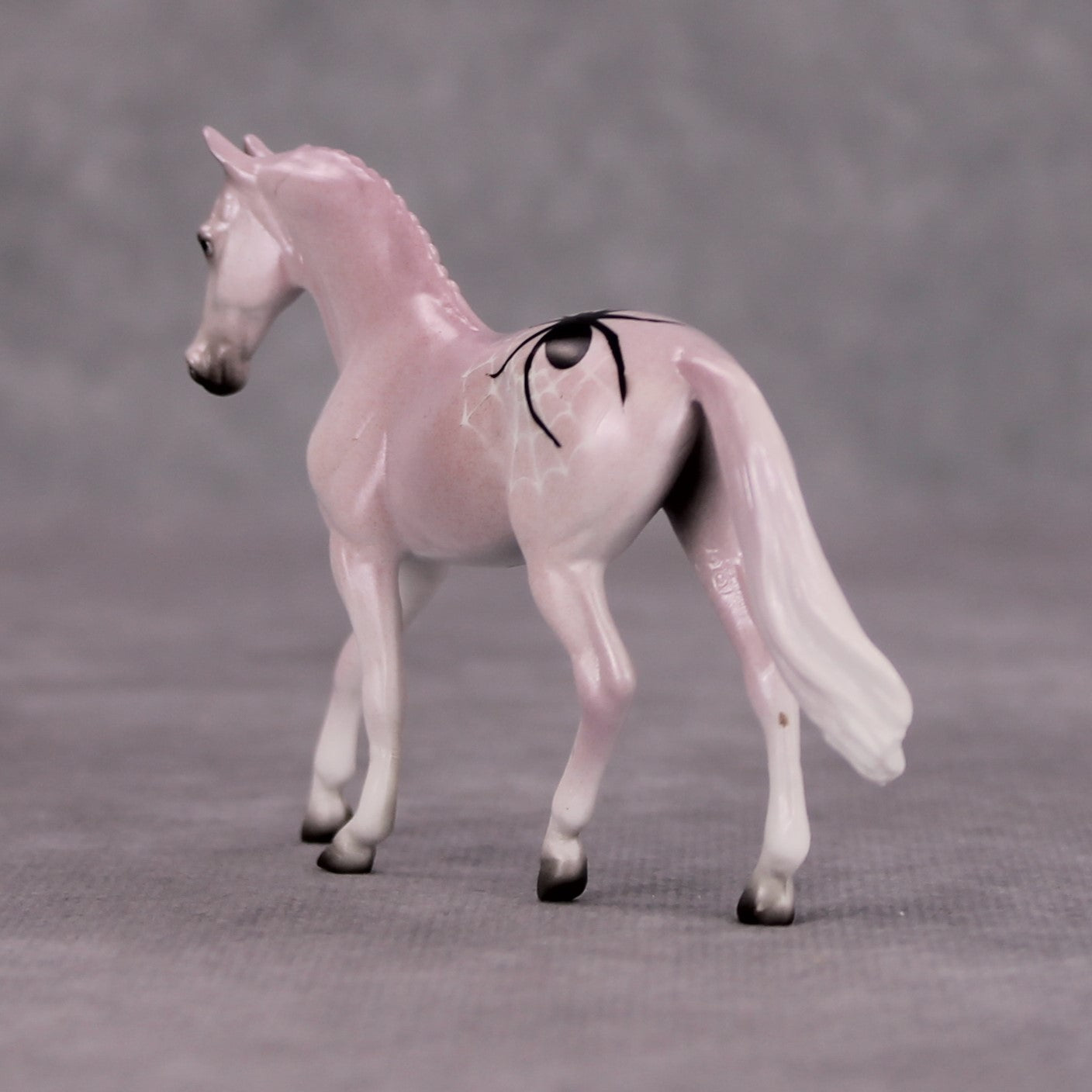 Friendly Neighborhood Spider OOAK Lavender Spider Deco Warmblood Chip By Jess Hamill MM24