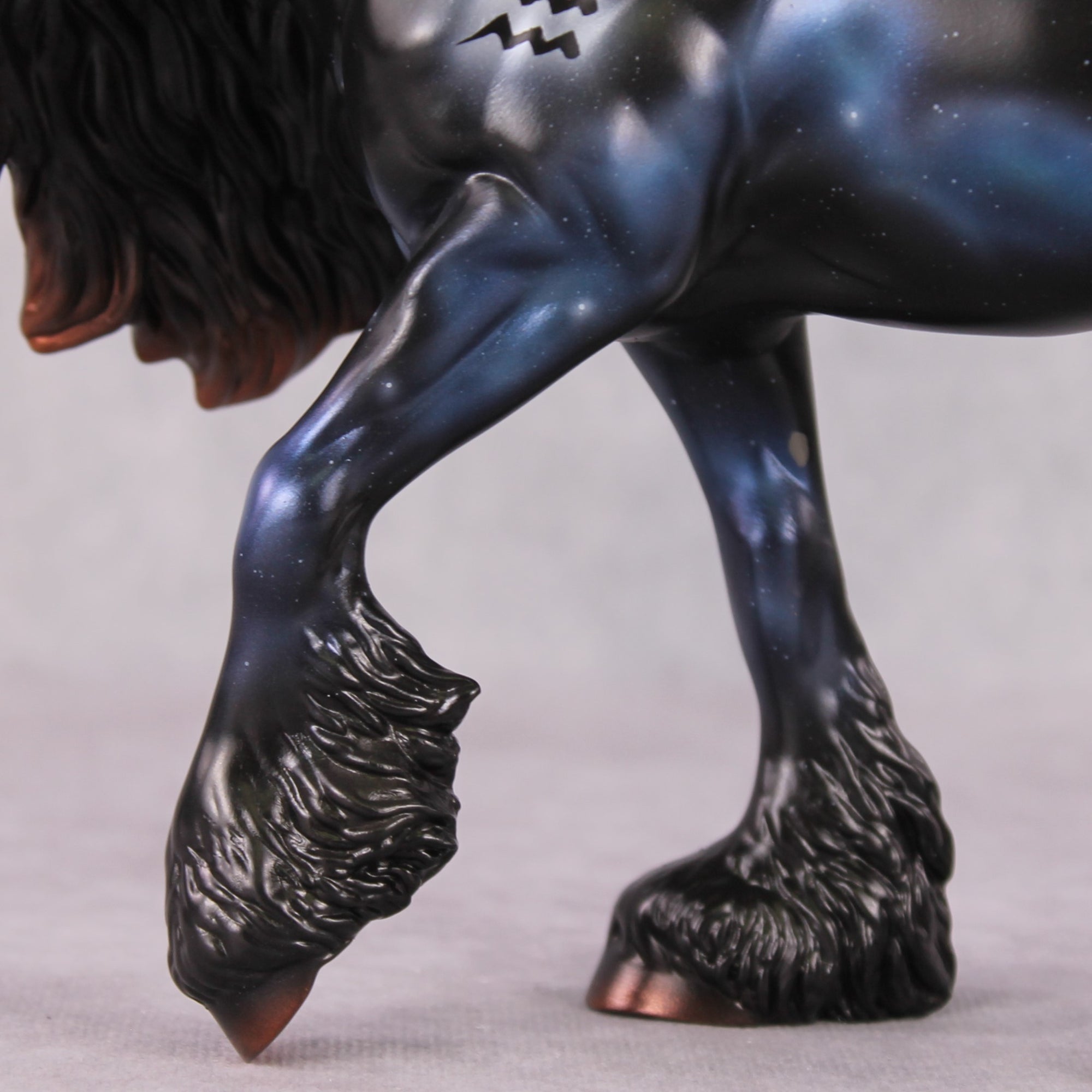 "Albali" LE-10 Blue &amp; White Stars &amp; Nebula Deco Irish Cob By Ashley Palmer - 2025 Zodiac Series ZS25