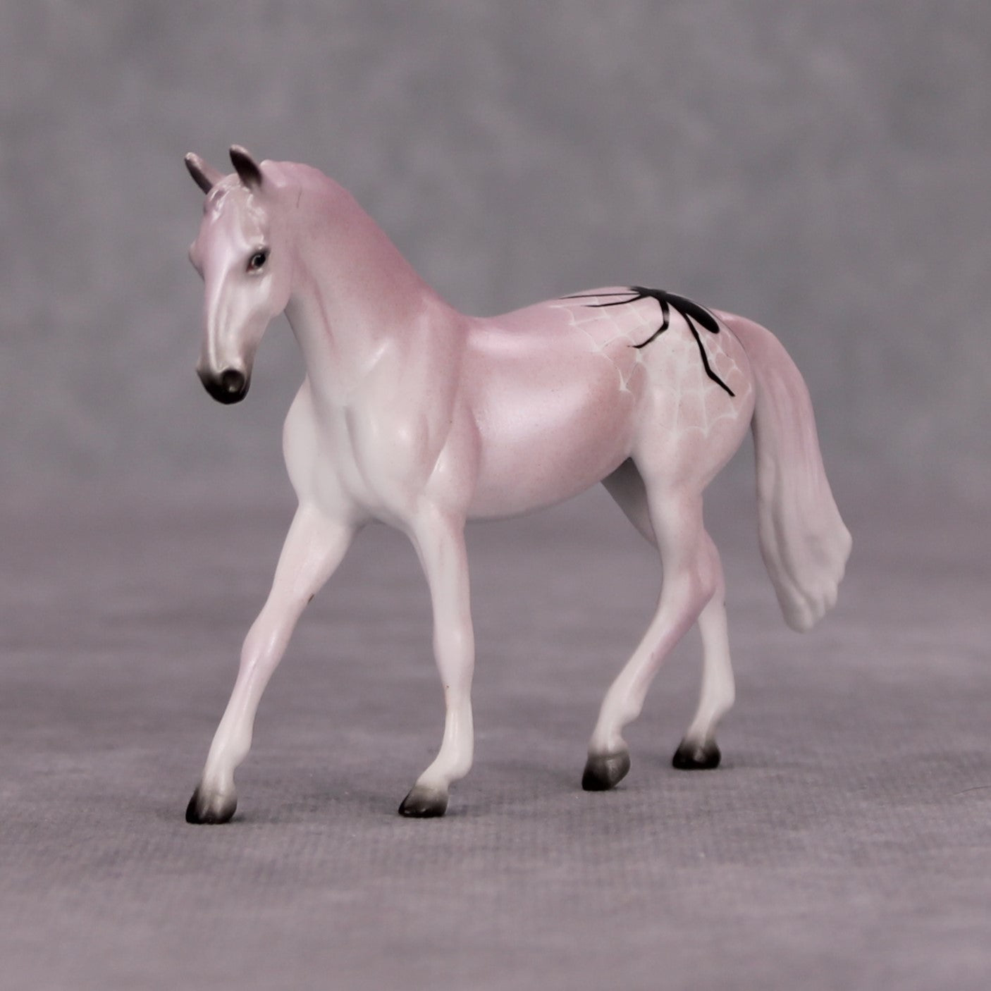 Friendly Neighborhood Spider OOAK Lavender Spider Deco Warmblood Chip By Jess Hamill MM24