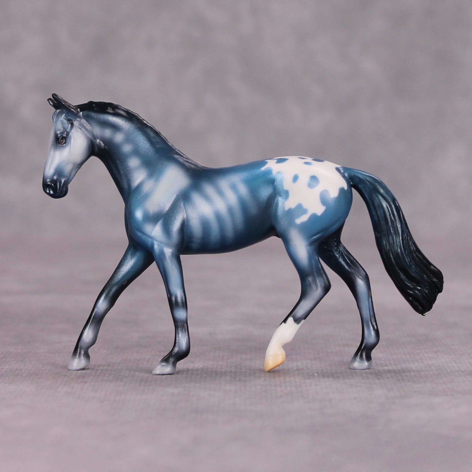 Skeleton Crew OOAK Blue Skeleton Deco Warmblood Chip By Jess Hamill MM24