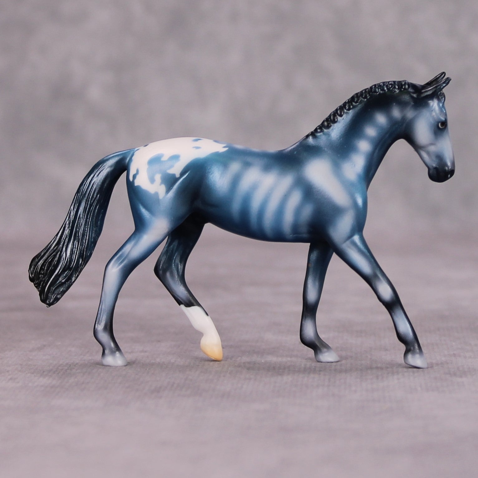 Skeleton Crew OOAK Blue Skeleton Deco Warmblood Chip By Jess Hamill MM24