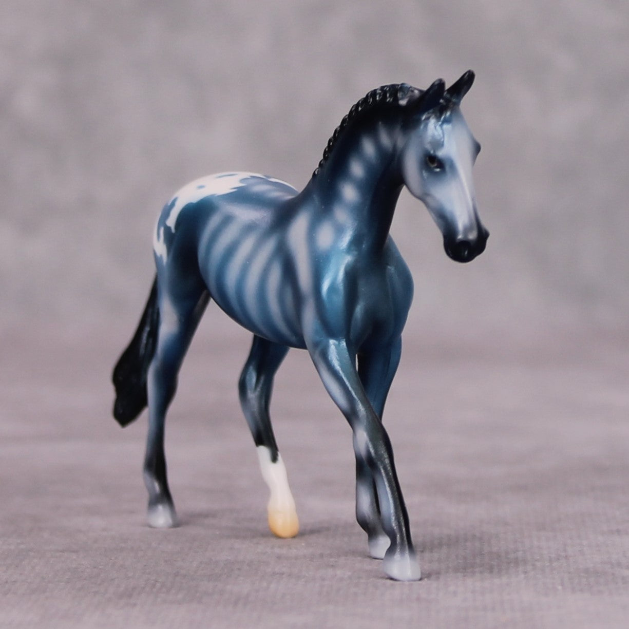 Skeleton Crew OOAK Blue Skeleton Deco Warmblood Chip By Jess Hamill MM24