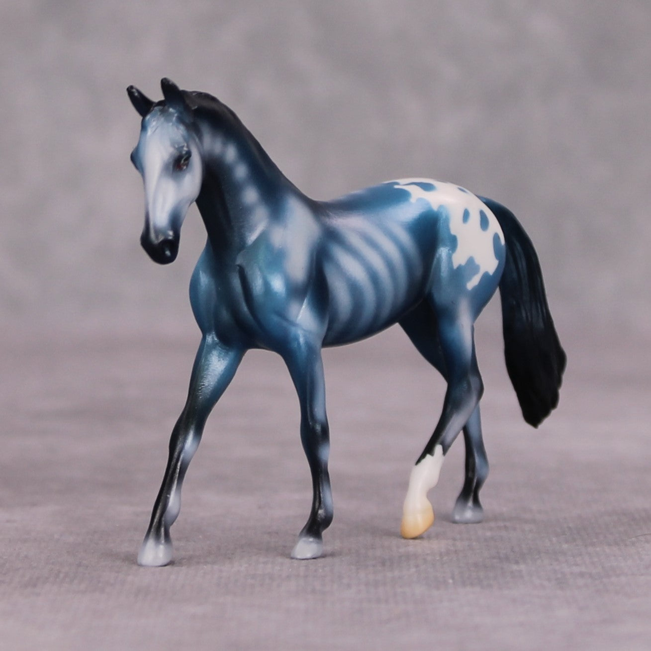 Skeleton Crew OOAK Blue Skeleton Deco Warmblood Chip By Jess Hamill MM24