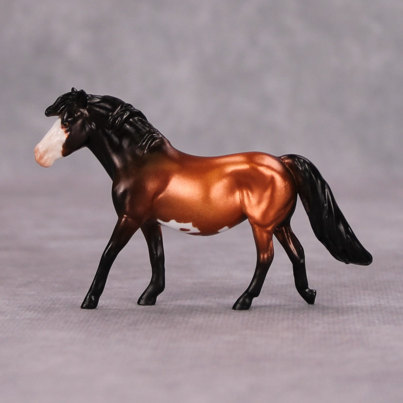 Ominous Latin Chanting OOAK Bronze Deco Pony Chip By Jess Hamill MM24