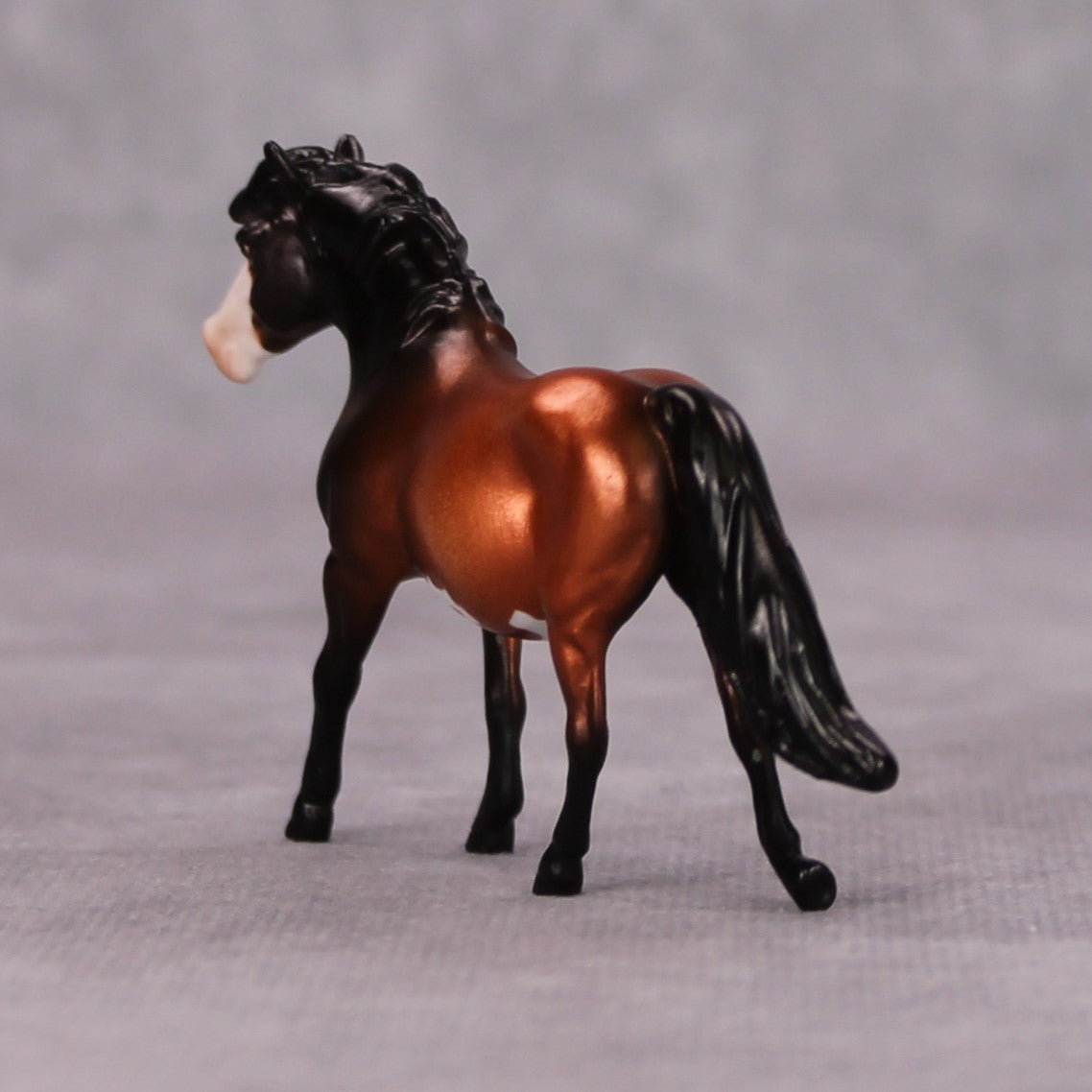 Ominous Latin Chanting OOAK Bronze Deco Pony Chip By Jess Hamill MM24