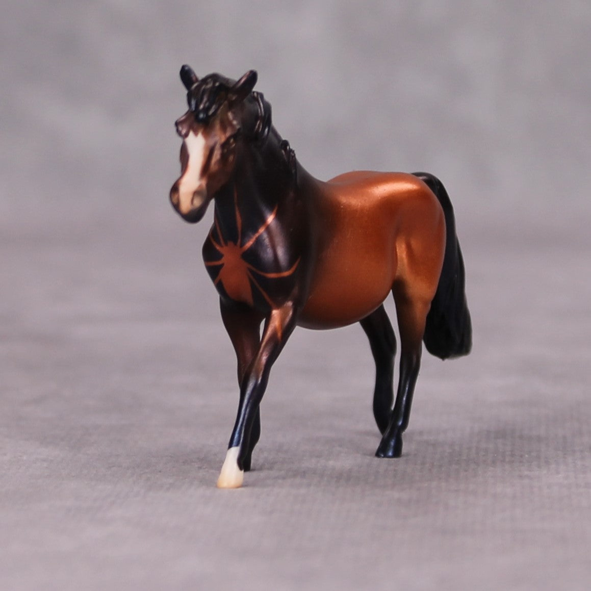 Pony Parker OOAK Bronze Deco Pony Chip By Jess Hamill MM24