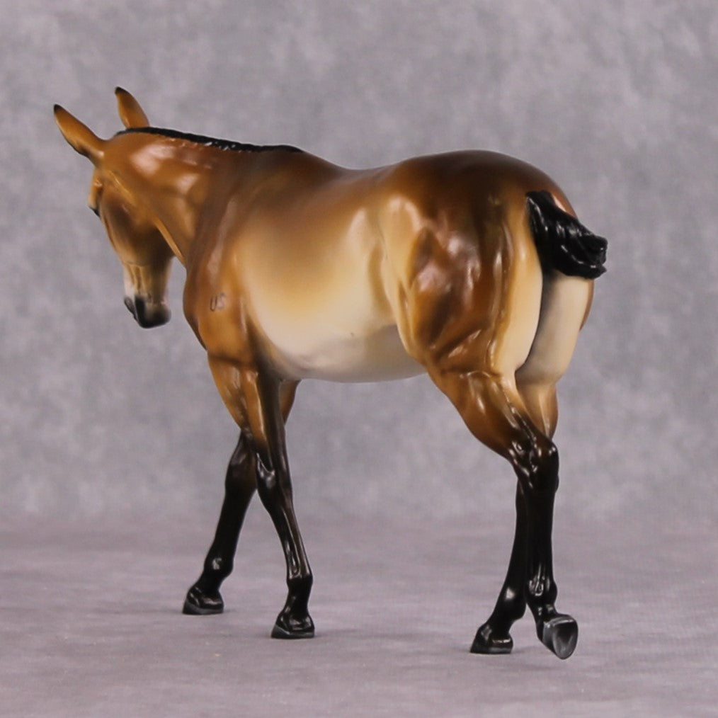"Major Purdy" OOAK Custom Bay Military Pebble Mule By Tiffany Purdy - GemStone Series