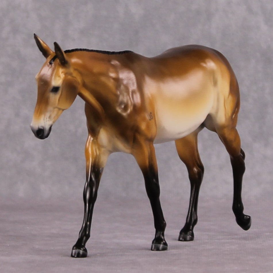 "Major Purdy" OOAK Custom Bay Military Pebble Mule By Tiffany Purdy - GemStone Series