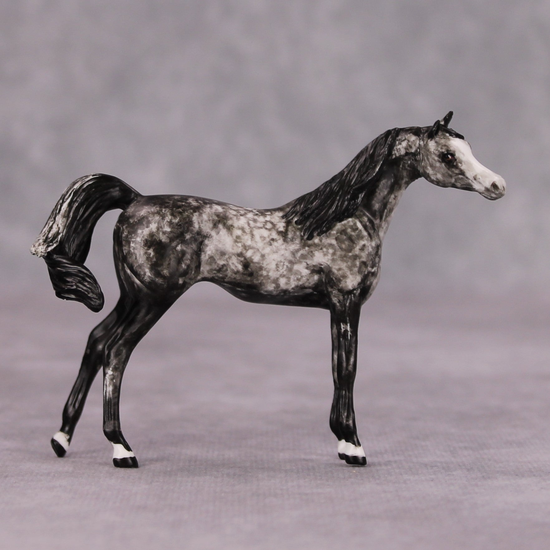 Elath OOAK Dappled Grey Custom Arabian Mare Chip By Andrea