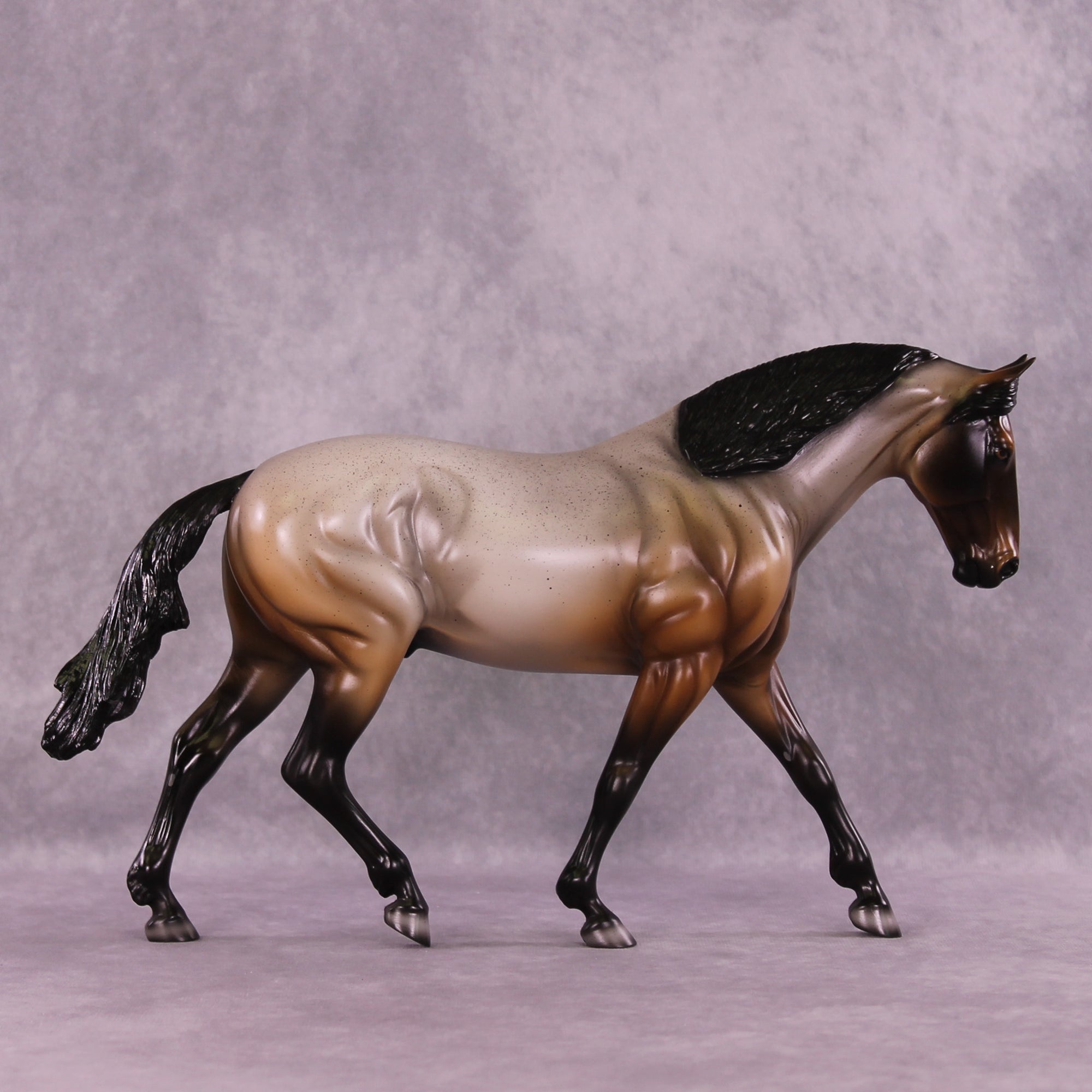 Cool Looking Brownish Horse OOAK FCM Irish Draught by Kike (Enrique) Duarte DDOOAKs25