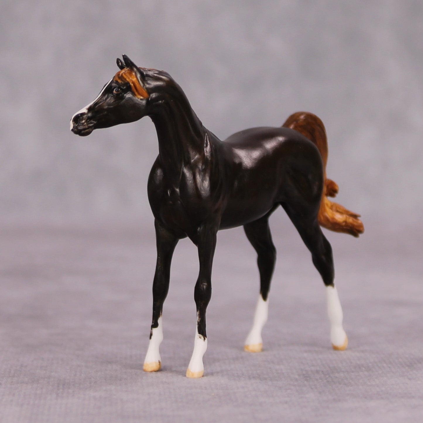 Jotbathah OOAK Liver Chestnut Custom Arabian Mare Chip By Andrea Thomason MM24