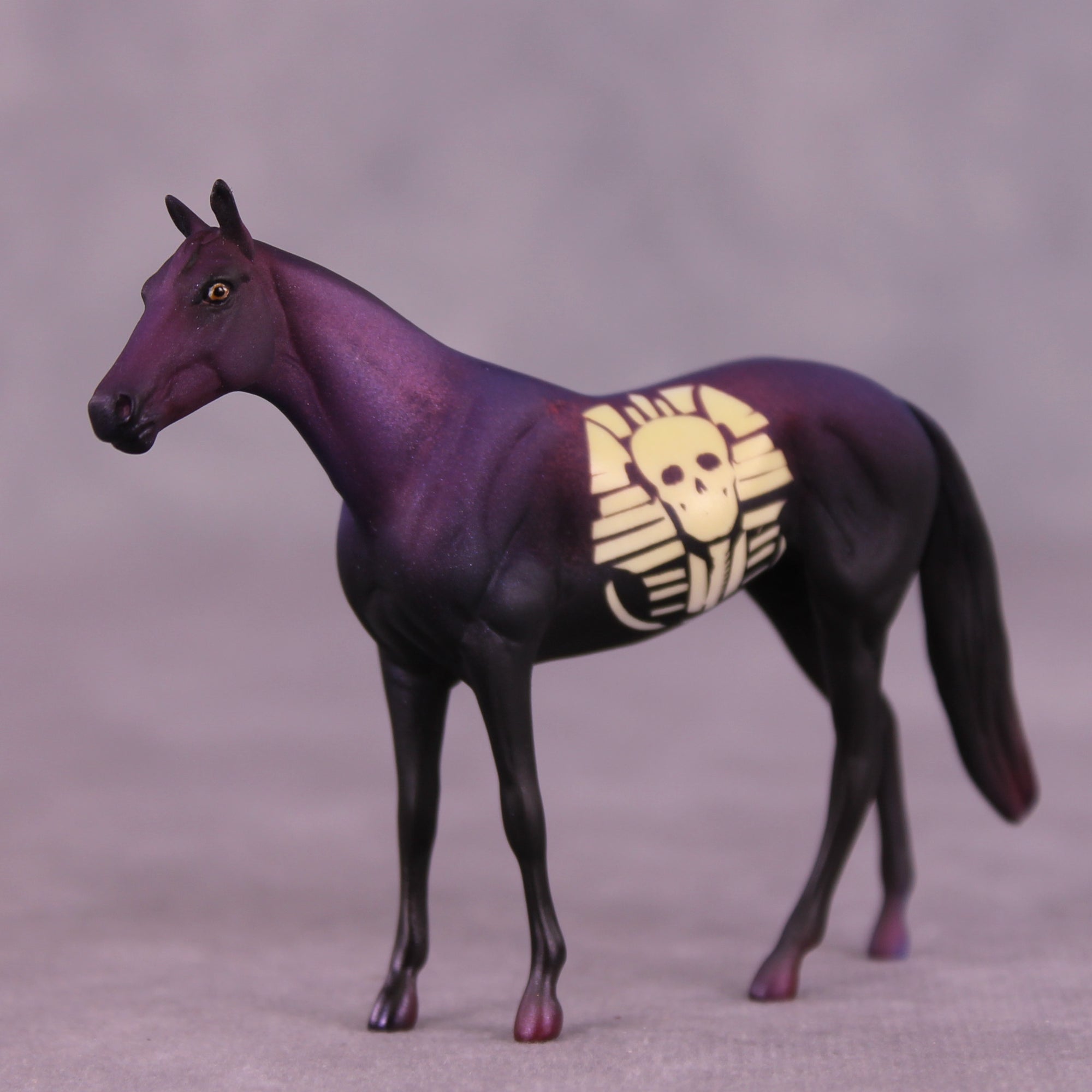 Skull Pharaoh OOAK Chip Thoroughbred by Kike (Enrique) Duarte CL25