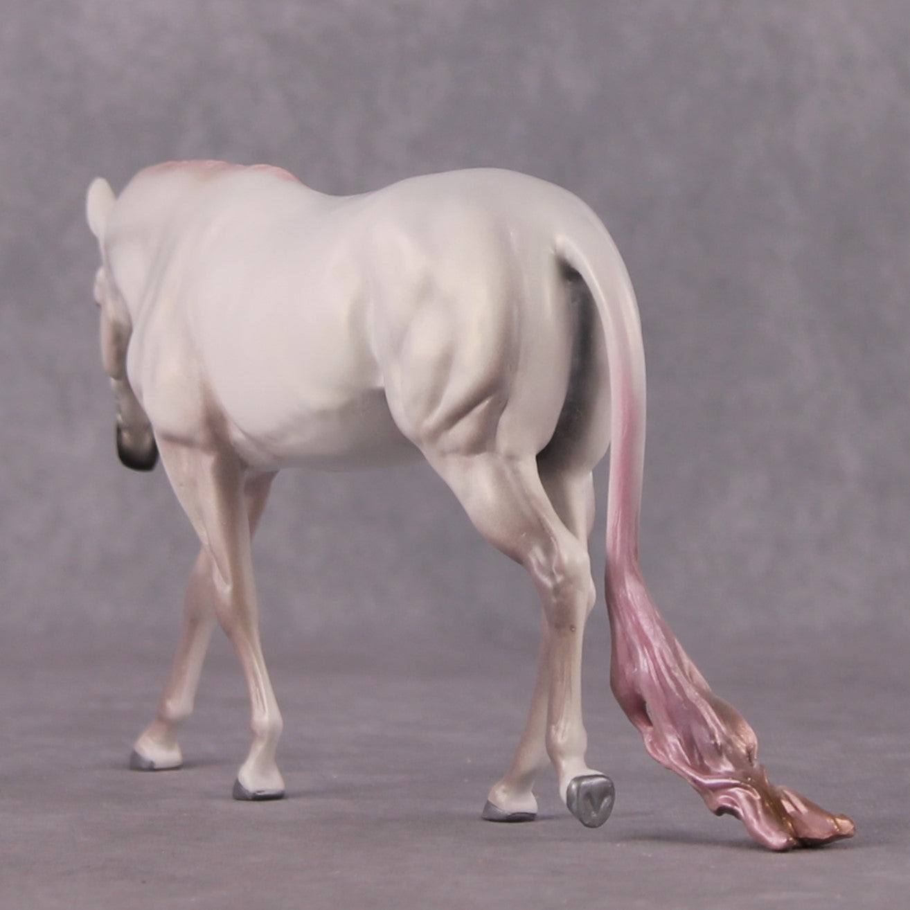 "Mulinda" OOAK Pearly White Pink EFCM Pebble Mule By Tiffany Purdy Best Offer