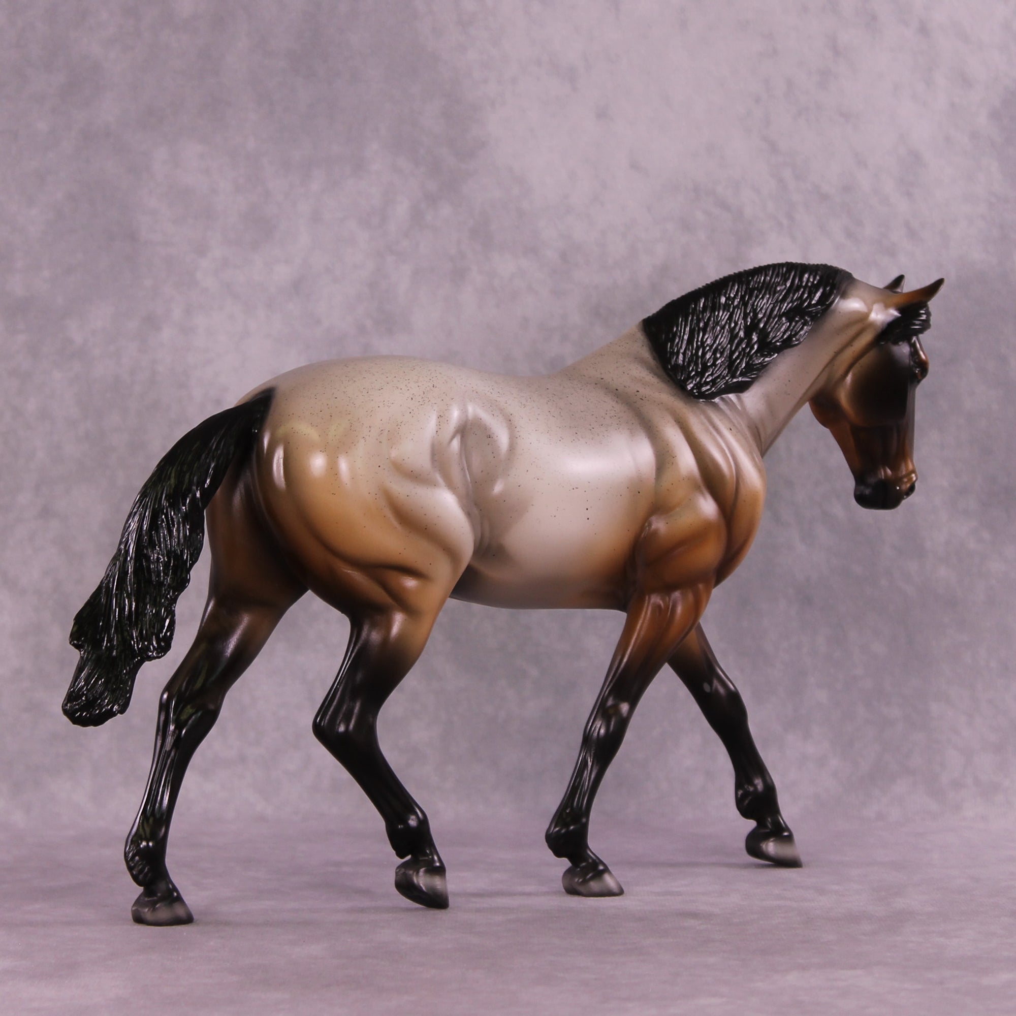 Cool Looking Brownish Horse OOAK FCM Irish Draught by Kike (Enrique) Duarte DDOOAKs25
