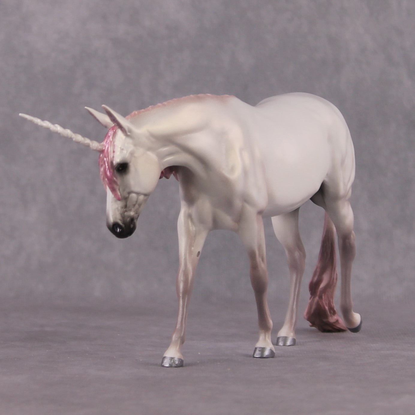 "Mulinda" OOAK Pearly White Pink EFCM Pebble Mule By Tiffany Purdy Best Offer