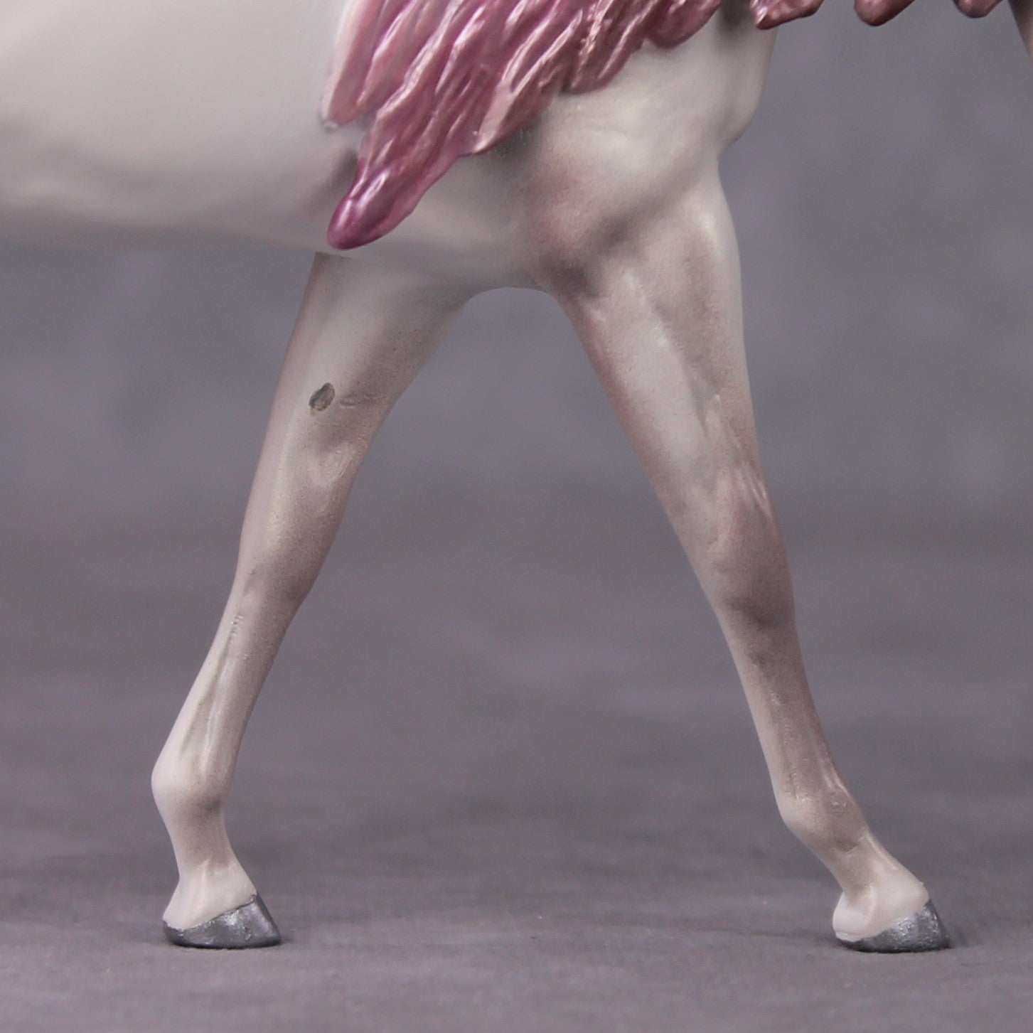 "Mulinda" OOAK Pearly White Pink EFCM Pebble Mule By Tiffany Purdy Best Offer