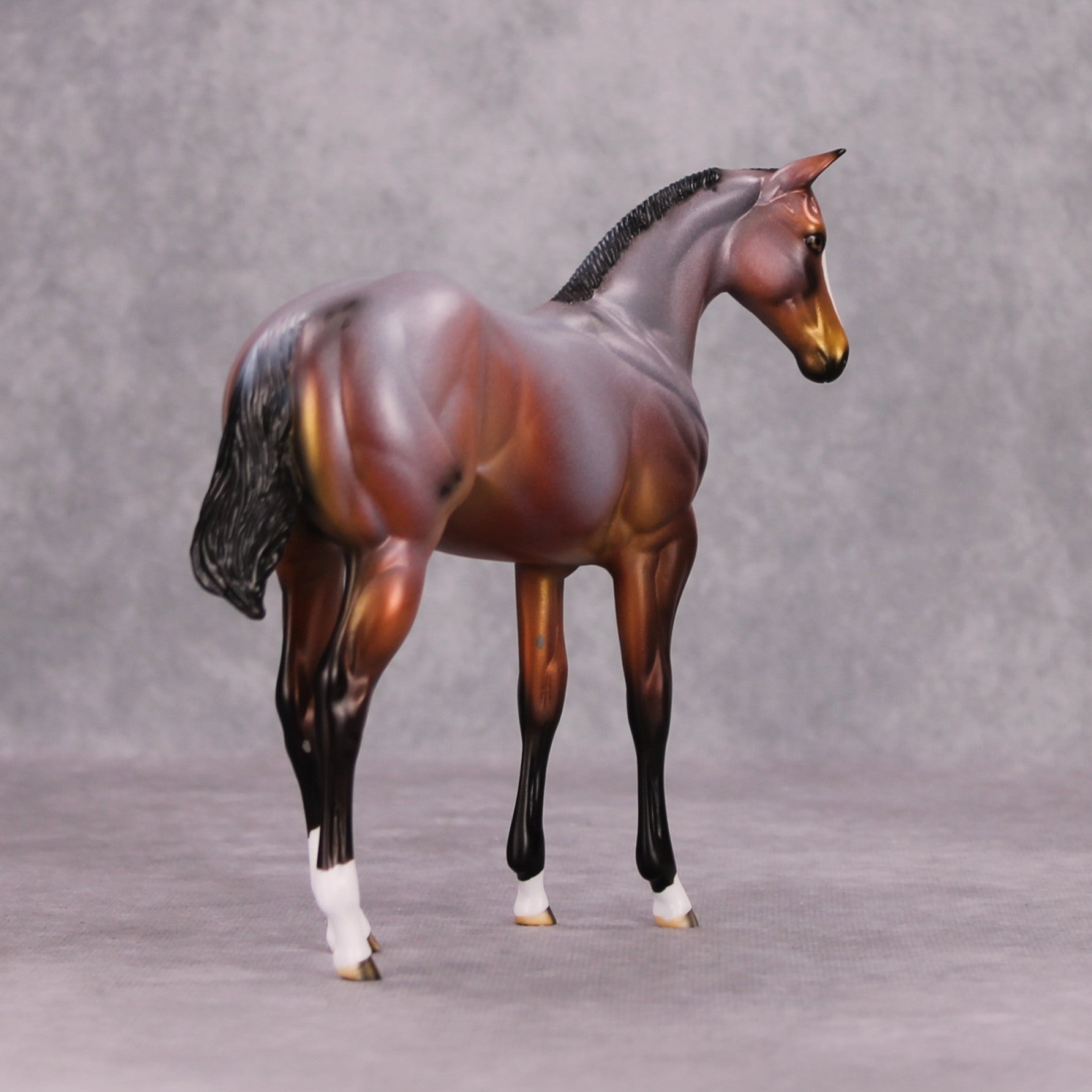 Roaning Heart OOAK Red Roan Weanling By Dawn Quick MM24