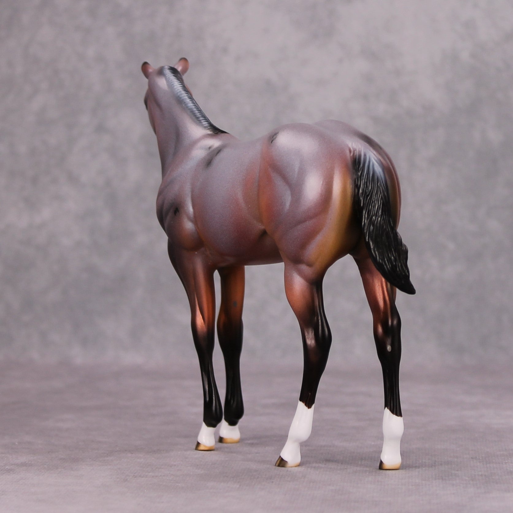 Roaning Heart OOAK Red Roan Weanling By Dawn Quick MM24