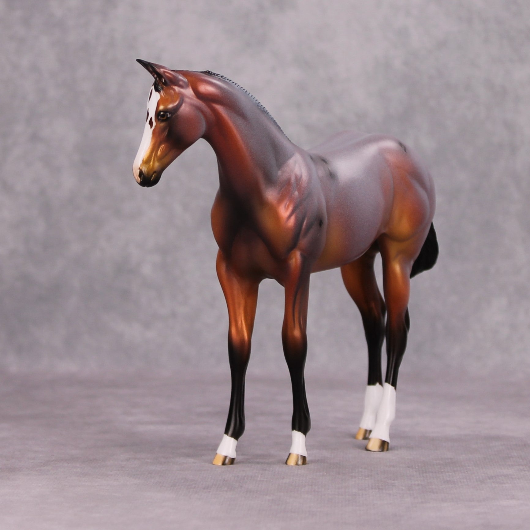 Roaning Heart OOAK Red Roan Weanling By Dawn Quick MM24