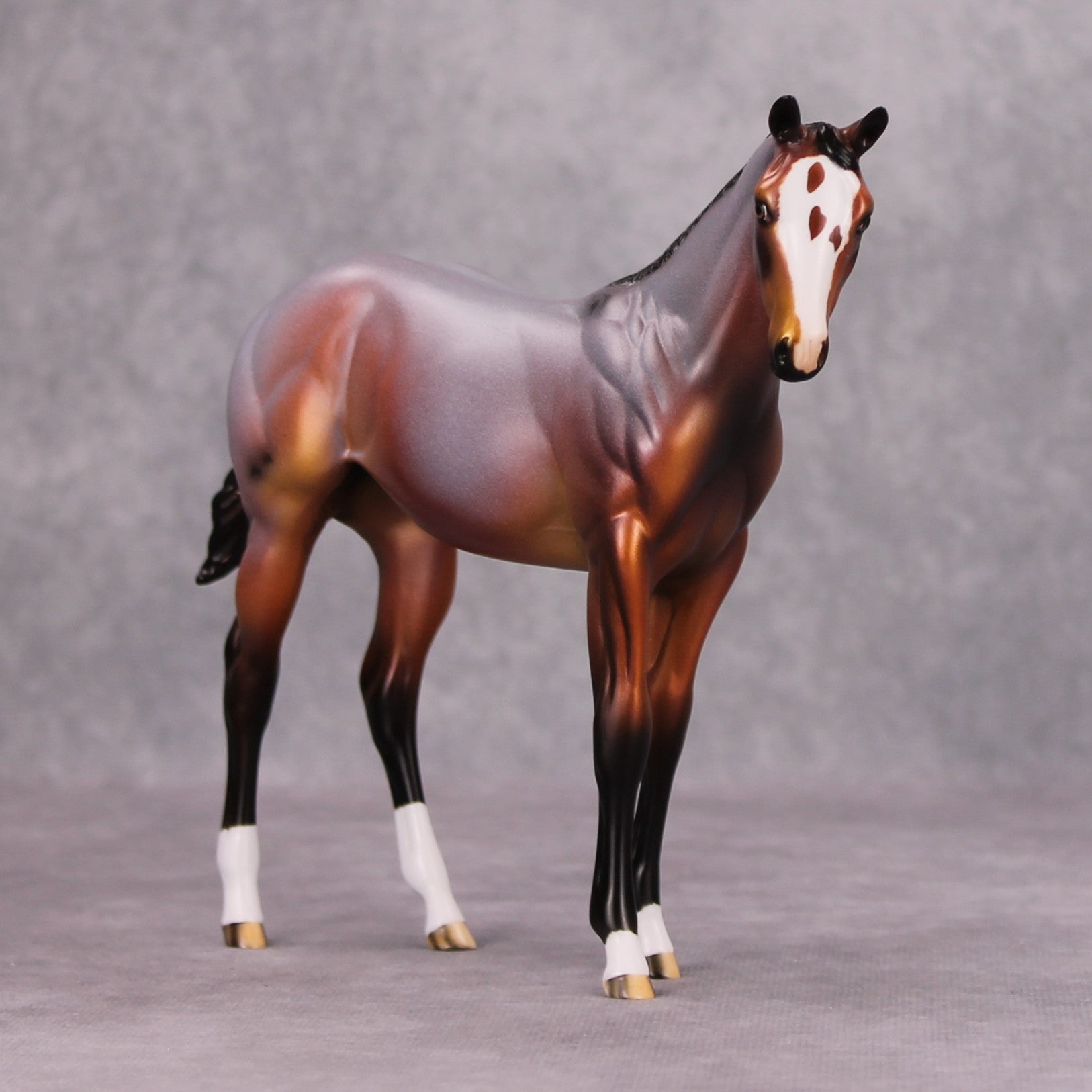 Roaning Heart OOAK Red Roan Weanling By Dawn Quick MM24