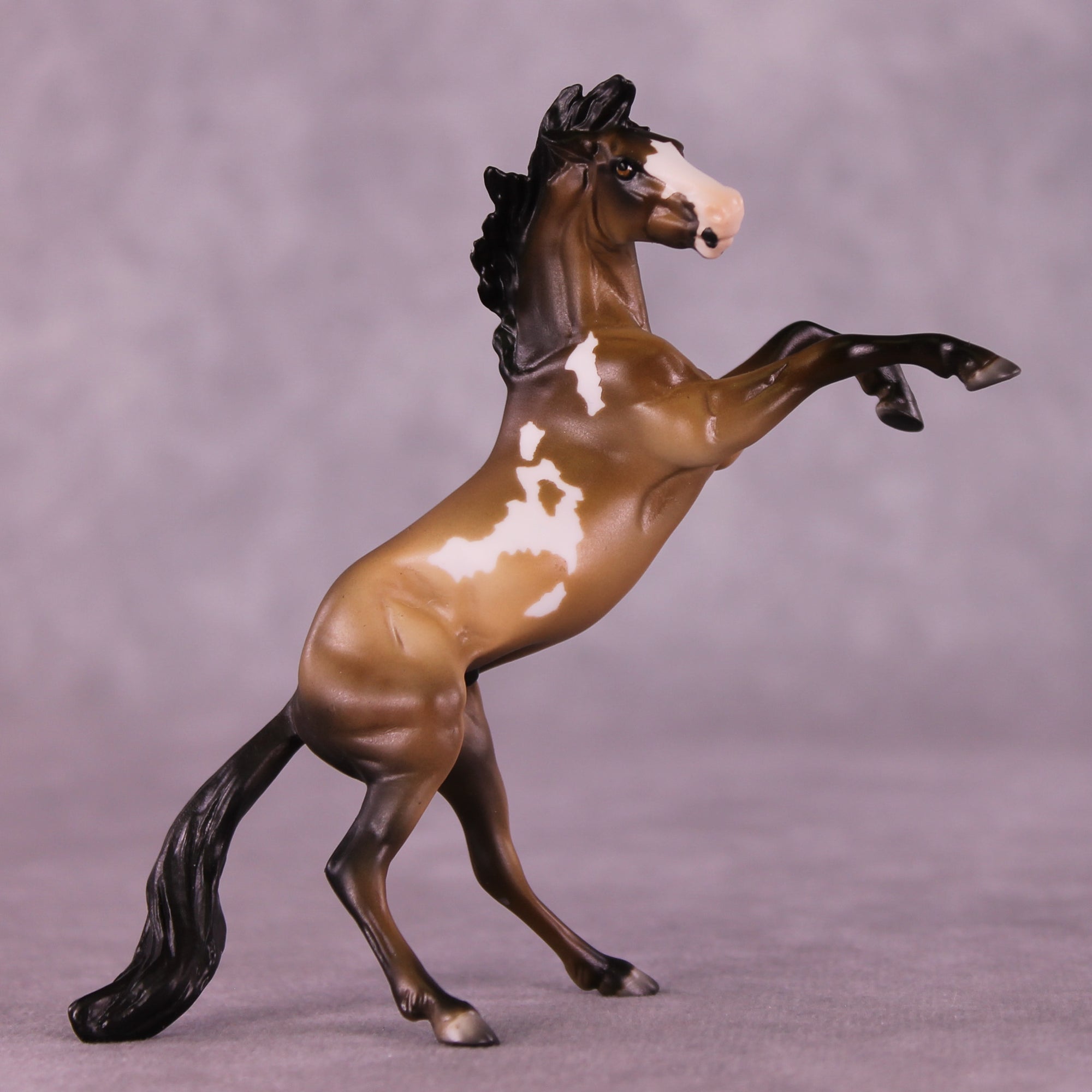 Lincoln OOAK Chip Rearing Horse by Julie Keim Special Chip Drop