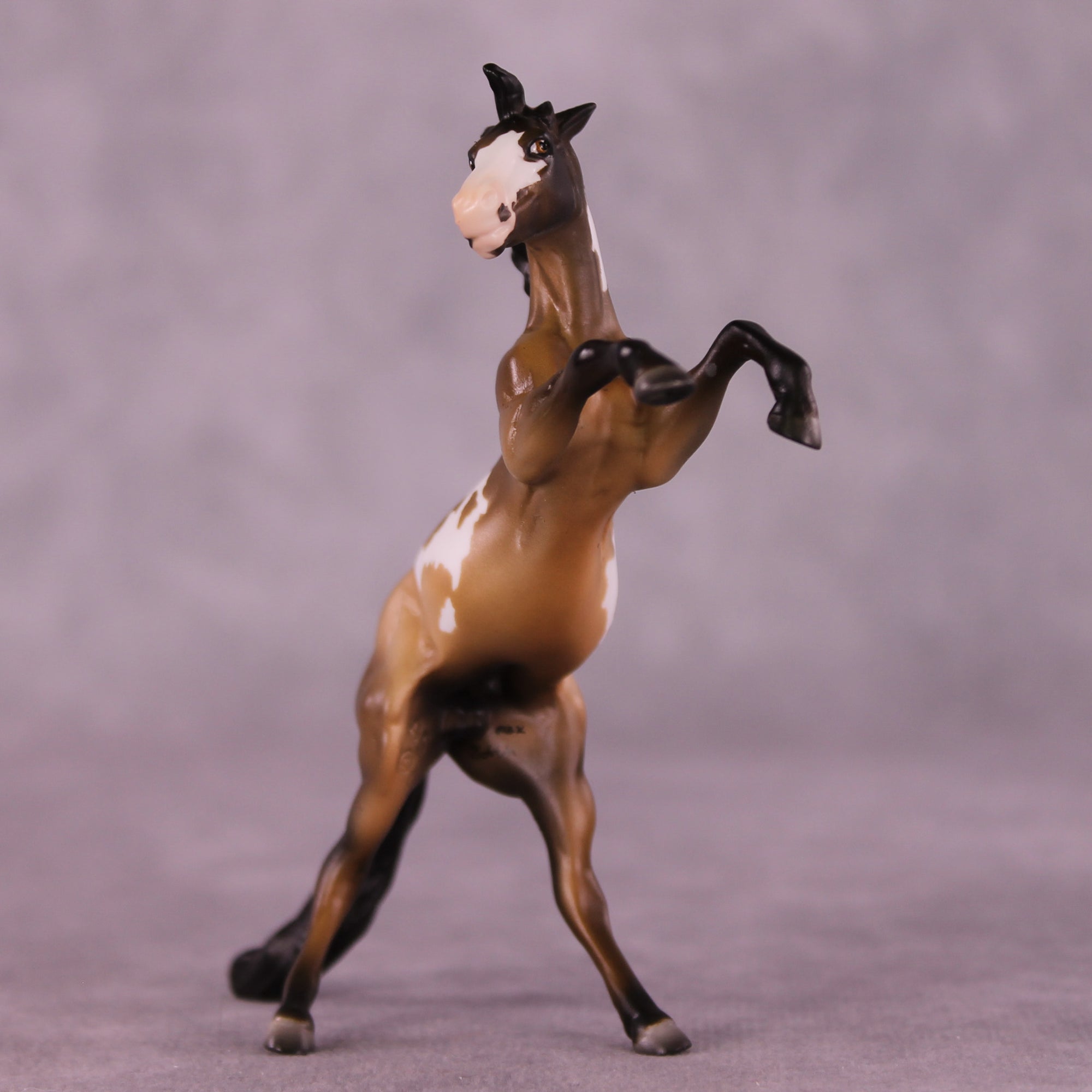 Lincoln OOAK Chip Rearing Horse by Julie Keim Special Chip Drop