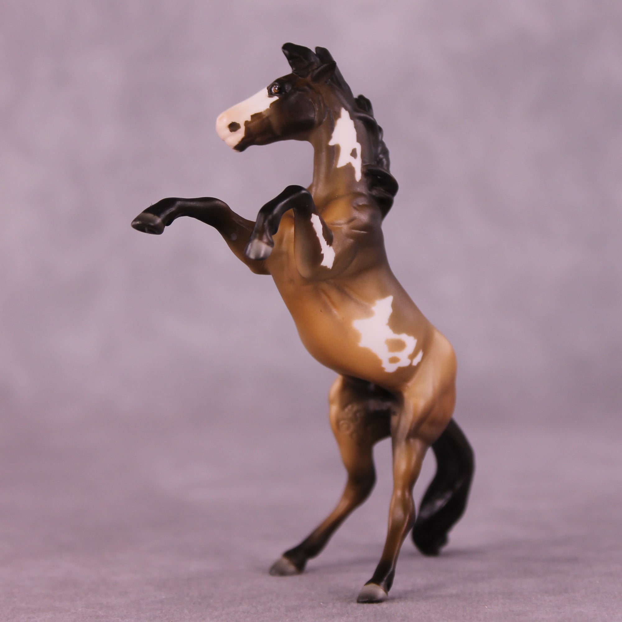 Lincoln OOAK Chip Rearing Horse by Julie Keim Special Chip Drop