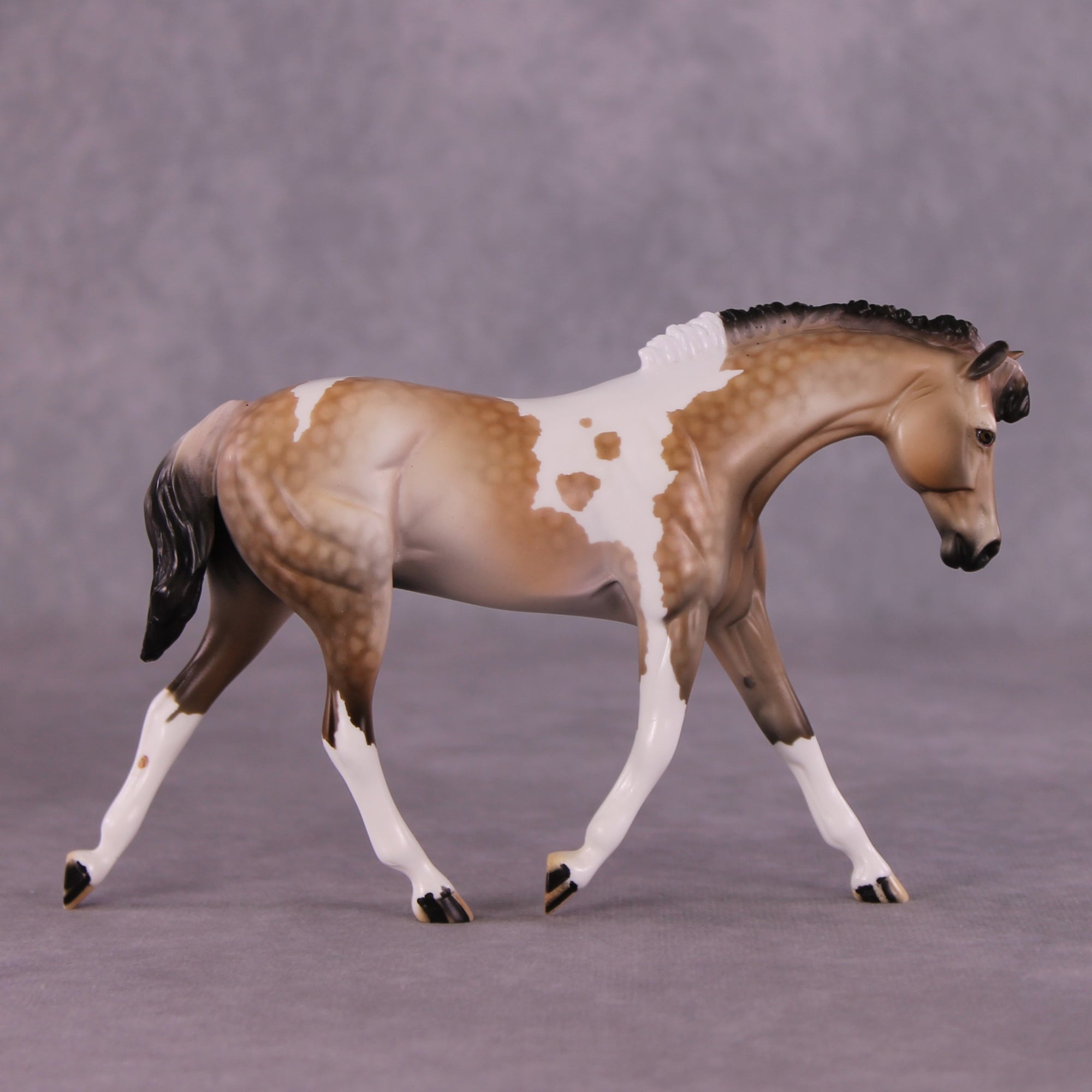 "Dried Roses" OOAK FCM Warmblood Pebble by Dawn Quick EQ25